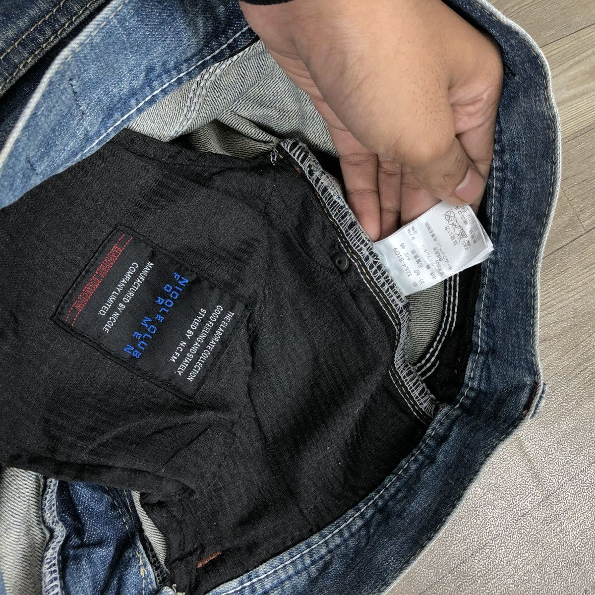 If Six Was Nine × Japanese Brand × Le Grande Bleu (L.G.B.) 2000s Nicole Club Multi Pocket Faded Bootcut Flared Jeans Size US 31 - 13 Thumbnail