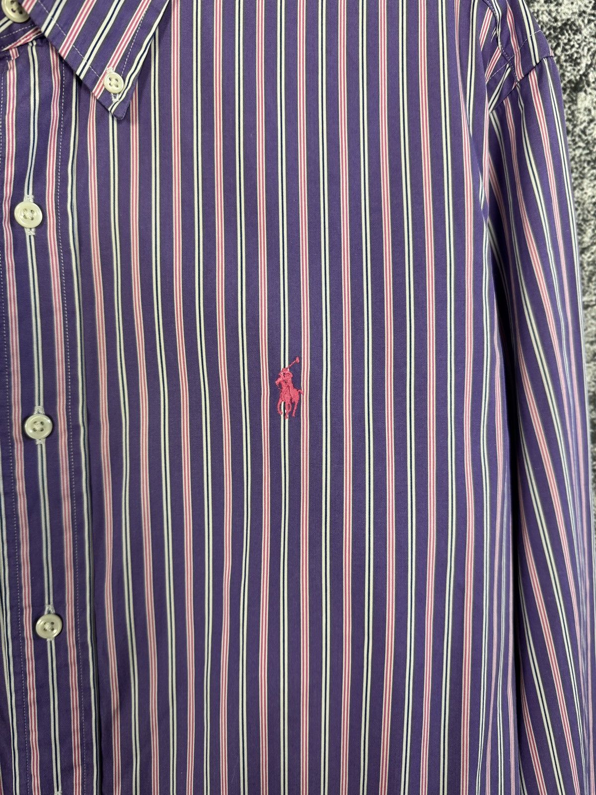 Polo Ralph Lauren Polo Ralph Lauren Long Sleeve Striped Shirt Button Up XL Size US XL / EU 56 / 4 - 6 Thumbnail
