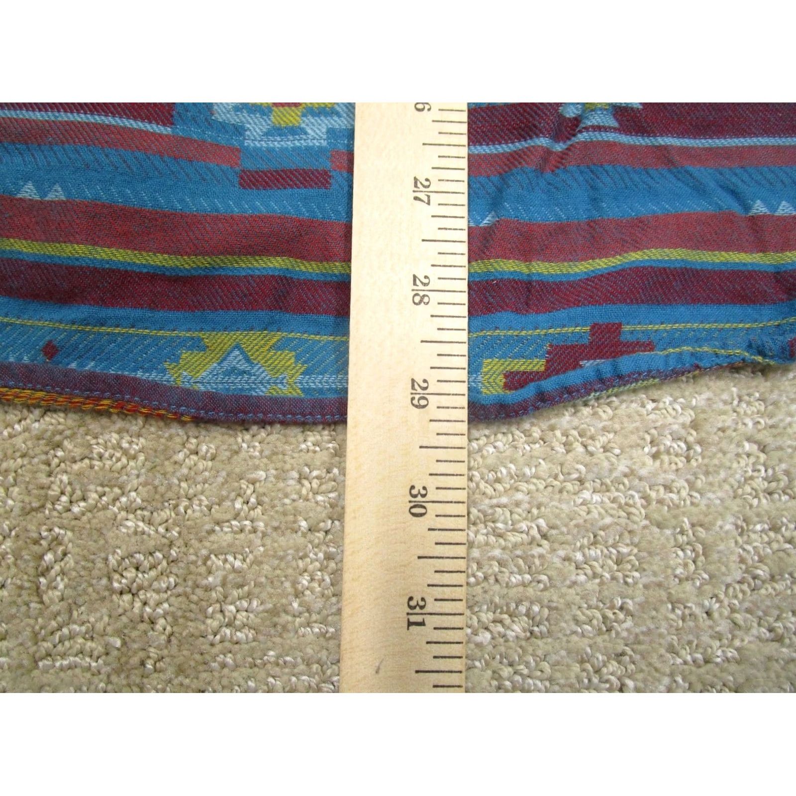 Ariat Ariat Shirt Women XL Blue Aztec Geometric Western Long Sleeve Button-Up Shirt Mens? Size XL / US 12-14 / IT 48-50 - 6 Thumbnail