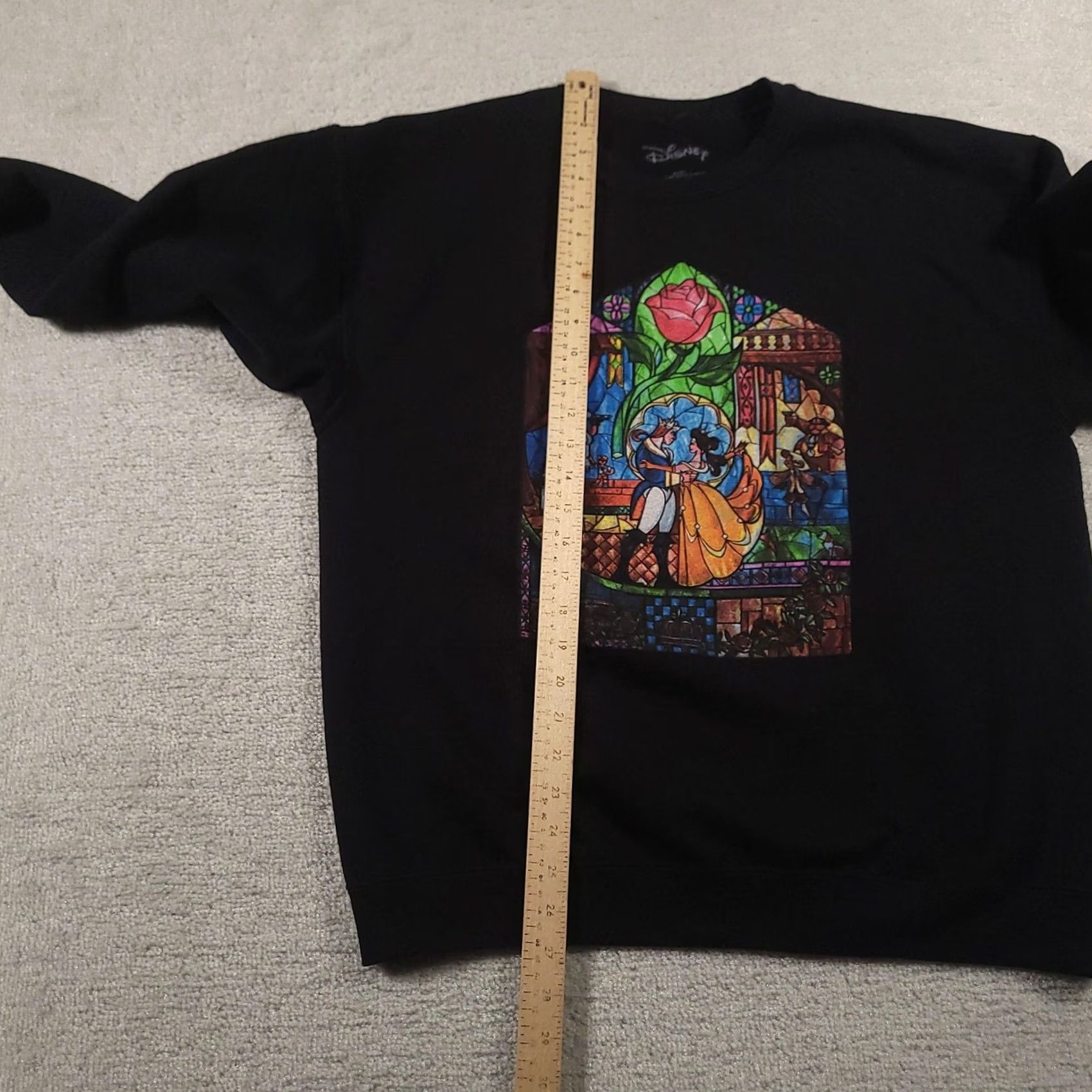 Disney Disney Sweatshirt Mens Large Black Stained Glass Pullover Size US L / EU 52-54 / 3 - 5 Thumbnail