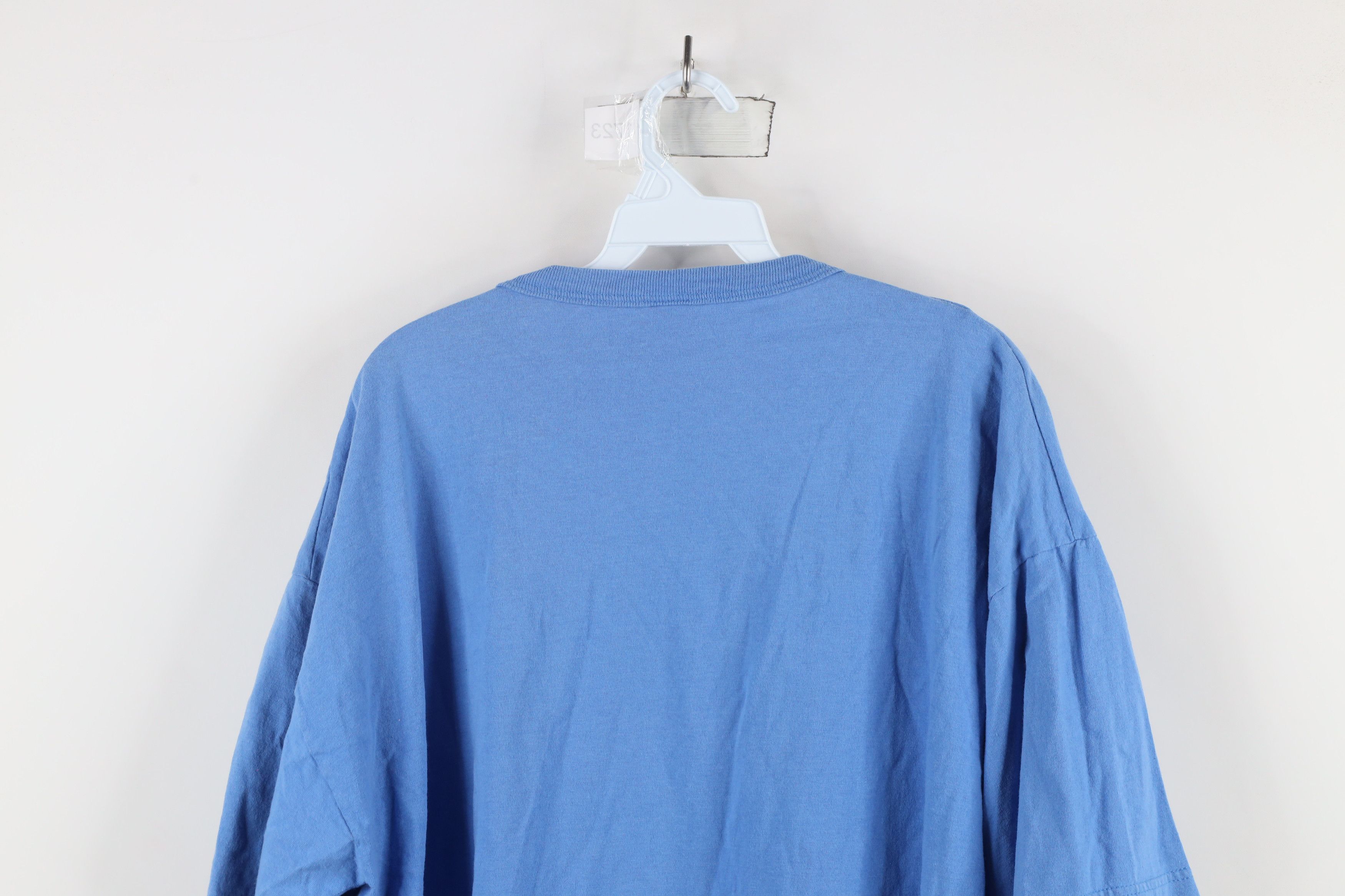 Russell Athletic × Vintage Vintage 90s Russell Athletic Cotton T-Shirt Carolina Blue Size US XL / EU 56 / 4 - 7 Thumbnail