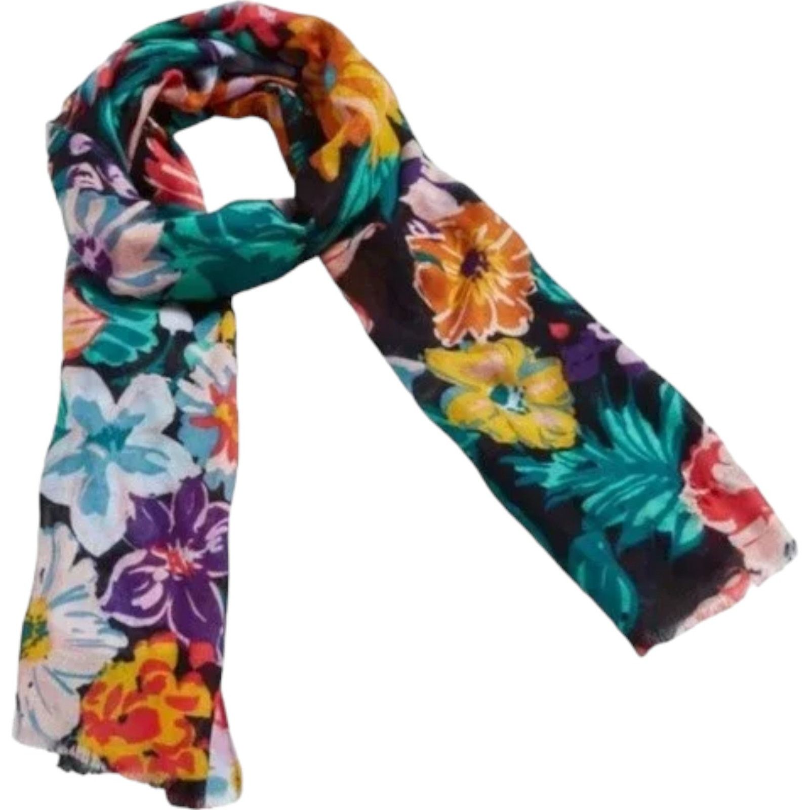 Vera Bradley Lot 3 Vera Bradley Floral Rayon Soft Fringe Scarf, 30"x 72" Size ONE SIZE - 9 Thumbnail