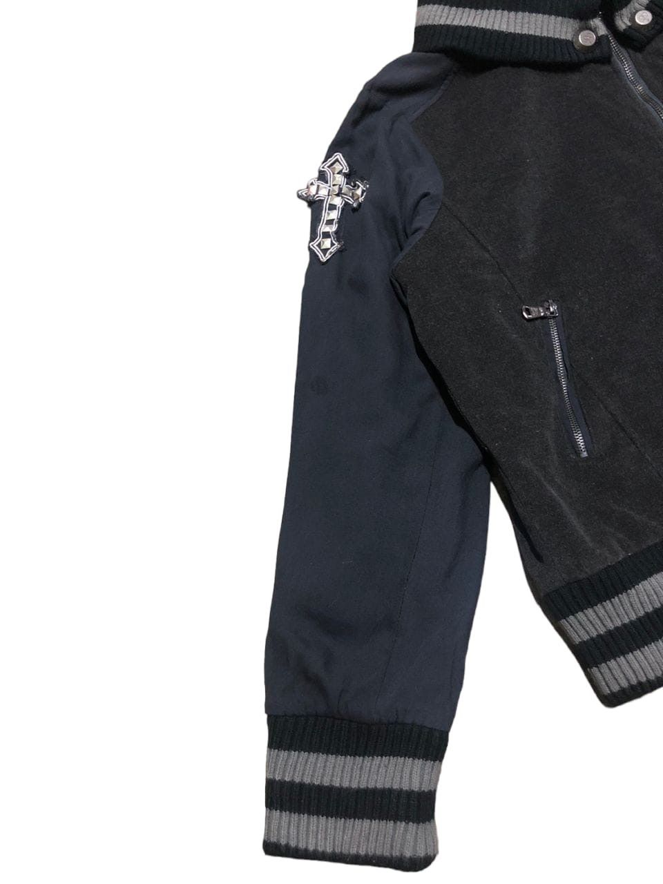 If Six Was Nine × Japanese Brand Dig Deep Embroidered Skull Crossbone Varsity Jacket Size US L / EU 52-54 / 3 - 7 Thumbnail
