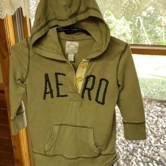 Aeropostale Aeropostale Lt Army Green Embroidered Logo 3/4 Sleeve Sz. XS Size XS / US 0-2 / IT 36-38 - 2 Thumbnail