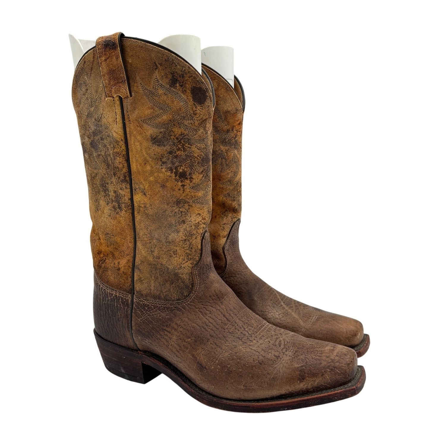 Tony Lama Jaws 7977 Cognac Rolo Leather Boots 10D Workwear