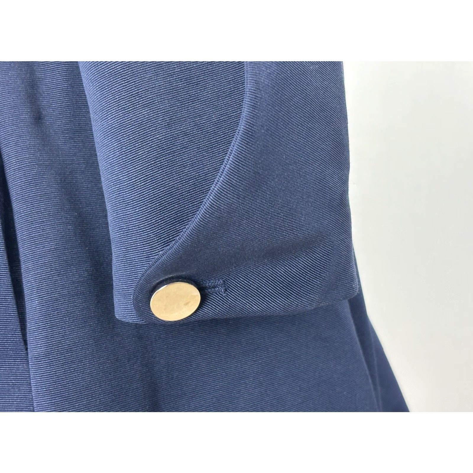 Vintage Chico's Faille Topper Jacket Sz 1 US Medium Navy 3/4 Sleeve Full Zip Womens Jacket Size M / US 6-8 / IT 42-44 - 6 Thumbnail
