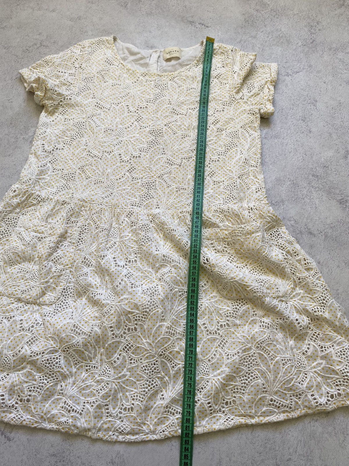 Sezane Sezane Embroidered Floral Ivory Polka Dot Mini Dress Size XS / US 0-2 / IT 36-38 - 17 Thumbnail