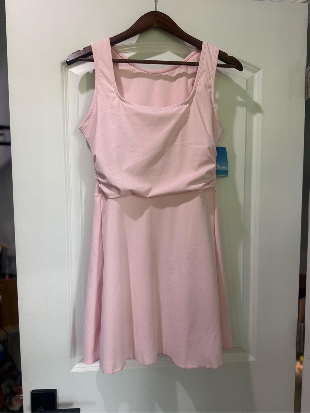 Other Scoop Neck Pink Athletic Dress with Skirted Silhouette Size M / US 6-8 / IT 42-44 - 3 Thumbnail