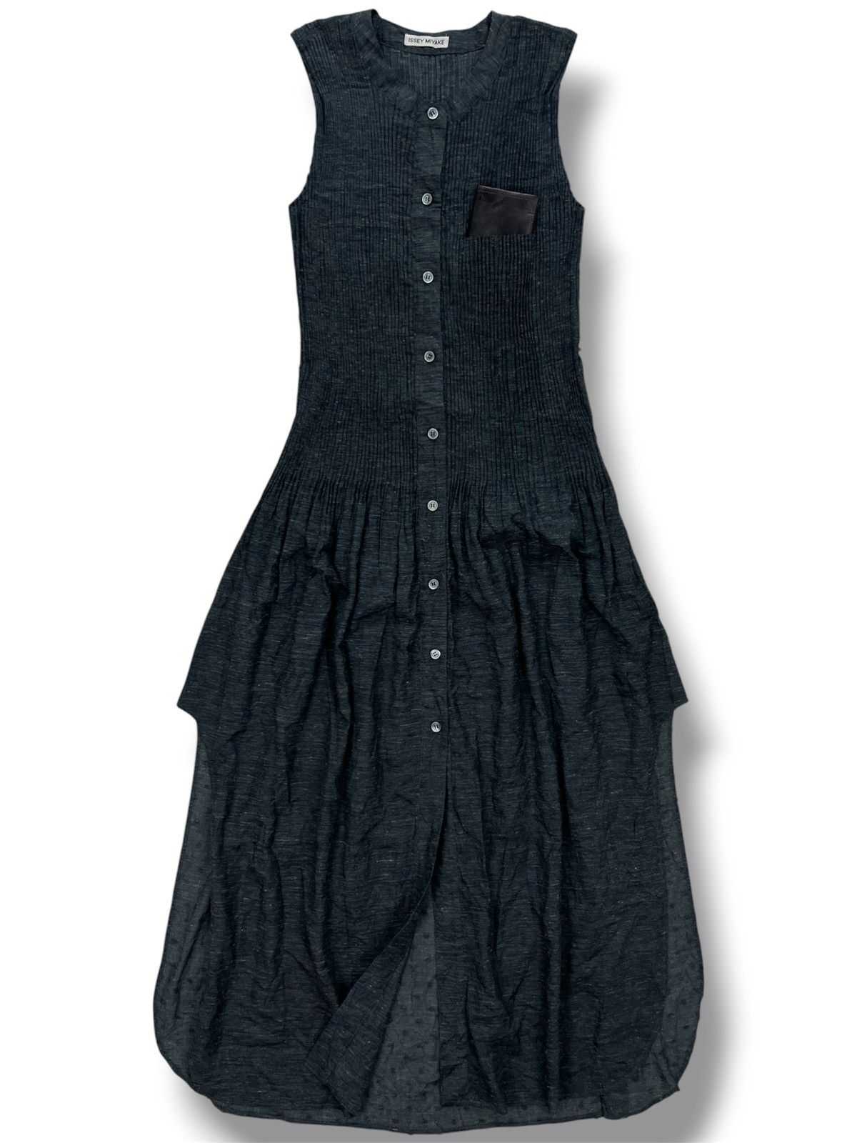 Issey Miyake Issey Miyake Half Pleated Sleeveless Balloon Dress Size XS / US 0-2 / IT 36-38 - 1 Thumbnail