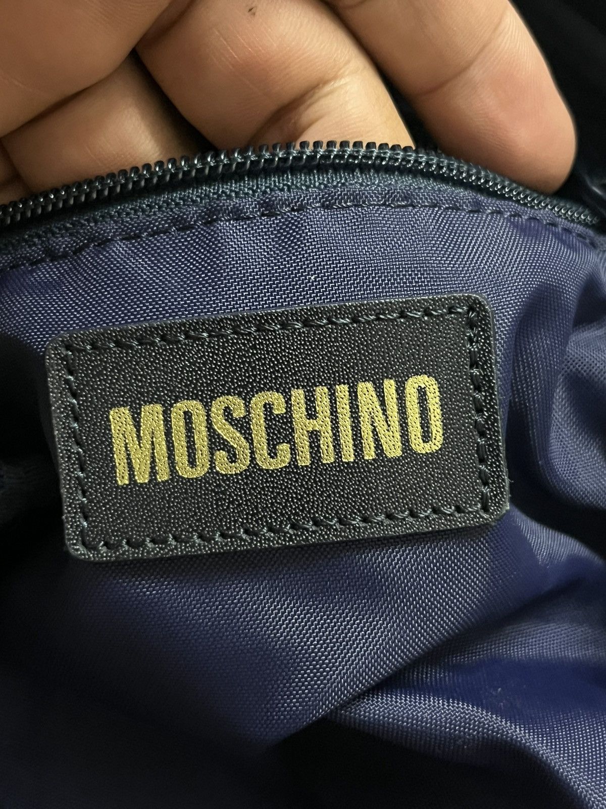 Moschino Vtg Mochino Backpack Navy Blue Size ONE SIZE - 5 Thumbnail