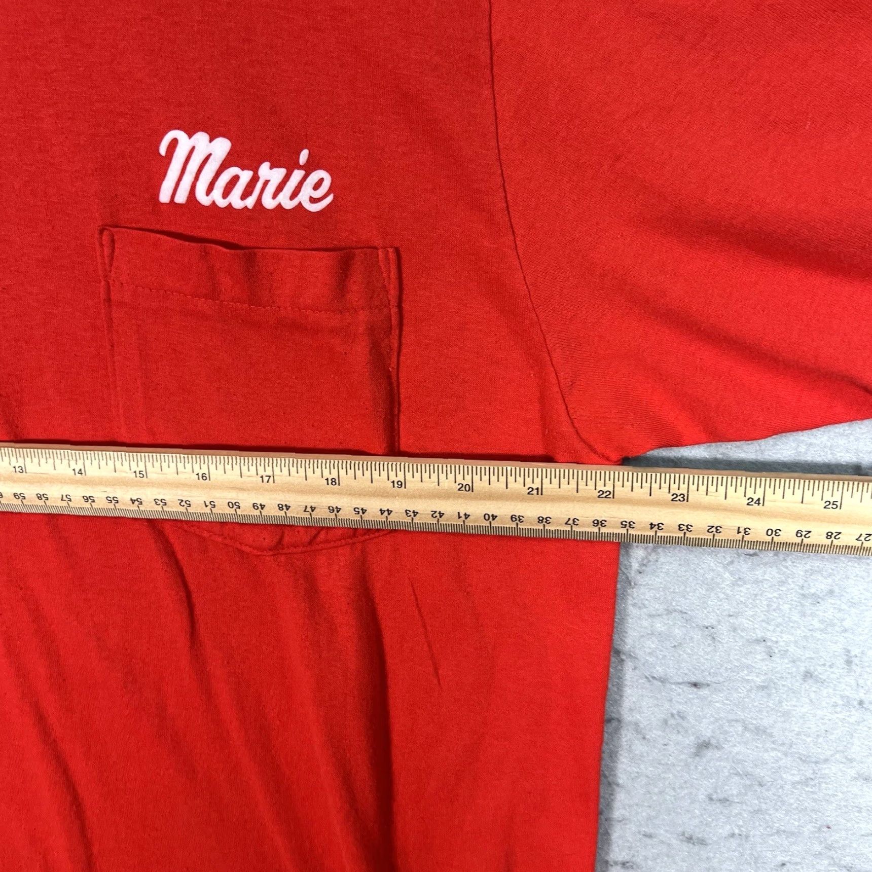 Jerzees VINTAGE Jerzees Polo Shirt 80s Marie Adult XL Red Cotton Blend Mens Size US XL / EU 56 / 4 - 2 Thumbnail
