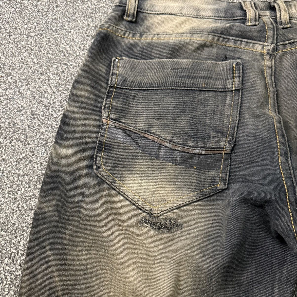 If Six Was Nine 🔥🇯🇵 Avant Garde Distressed Rusty Lucky Punk Jean Size US 32 / EU 48 - 5 Thumbnail