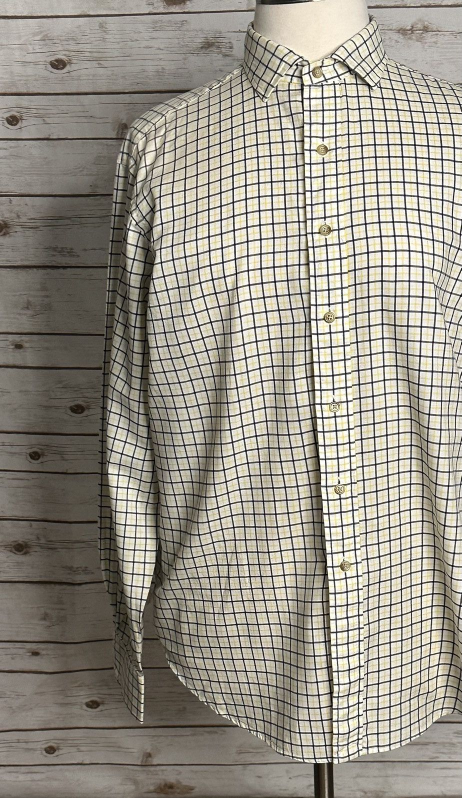 Polo Ralph Lauren Polo by Ralph Lauren white/navy/yellow plaid button-up shirt Size US XL / EU 56 / 4 - 3 Thumbnail