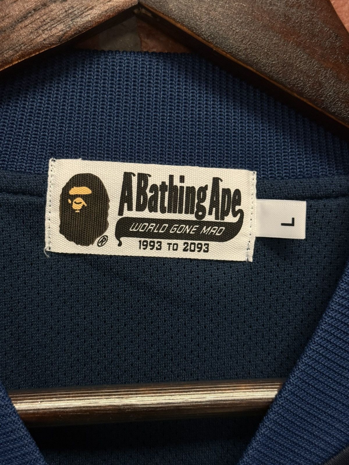 Bape Bape Camo Blue Tape Jersey Zip Up Jacket Size Large (NEW) Size US L / EU 52-54 / 3 - 8 Thumbnail