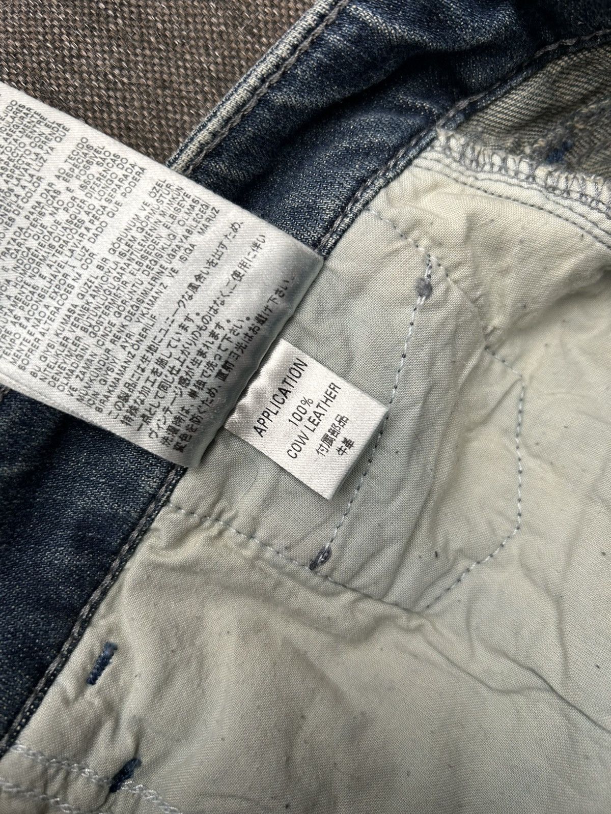Diesel Vintage Y2K Diesel Denim Washed Distressed Faded Mini Skirt Size 30" / US 8 / IT 44 - 8 Thumbnail
