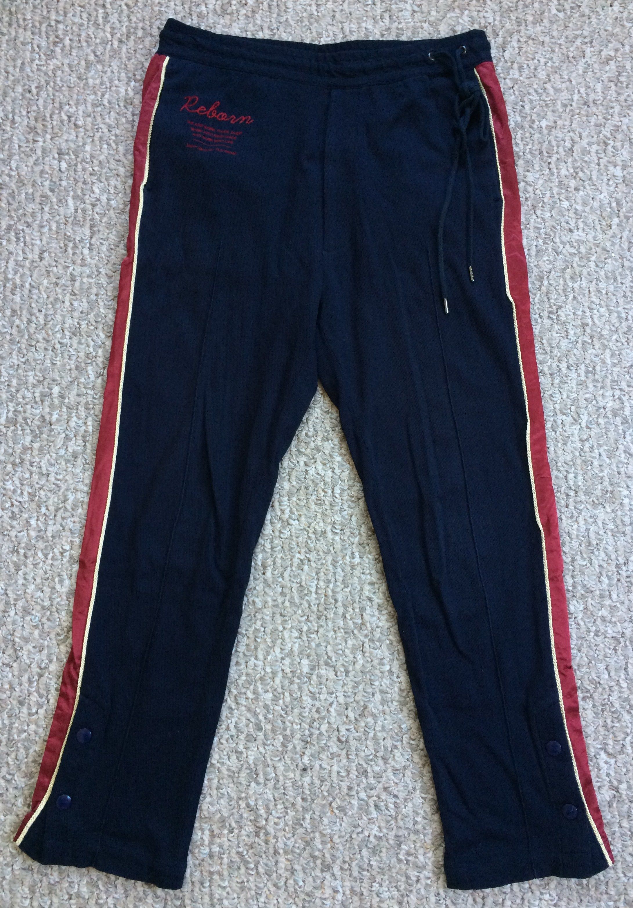 Maison MIHARA YASUHIRO Mihara Yasuhiro Fit "Reborn" Embroidered Track Pants Size US 30 / EU 46 - 1 Thumbnail