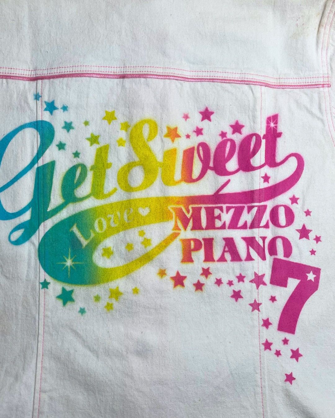 Japanese Brand Mezzo Piano Sweet Graphic Denim Jacket Size S / US 4 / IT 40 - 5 Thumbnail
