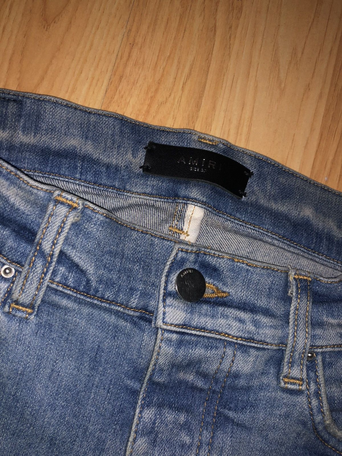 Amiri Amiri Stack Jean Antique Indigo - Size 31 Size US 31 - 2 Thumbnail