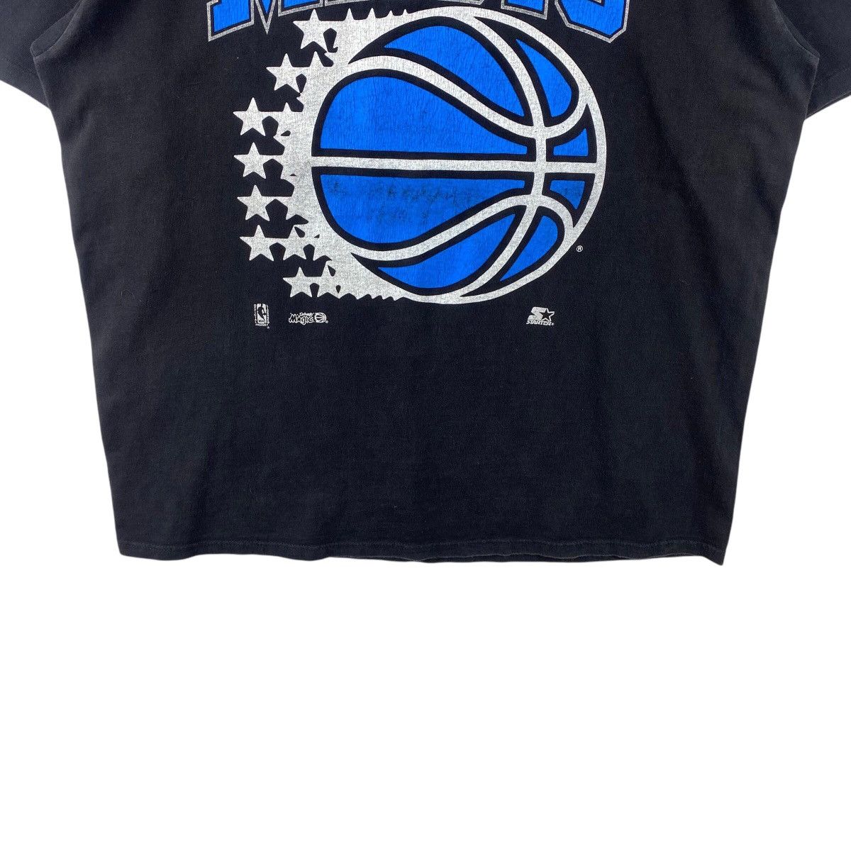 NBA × Starter × Vintage Pick!! Vtg 90's NBA MAGIC ORLANDO Faded Top Tee Tshirt Size US XL / EU 56 / 4 - 6 Thumbnail