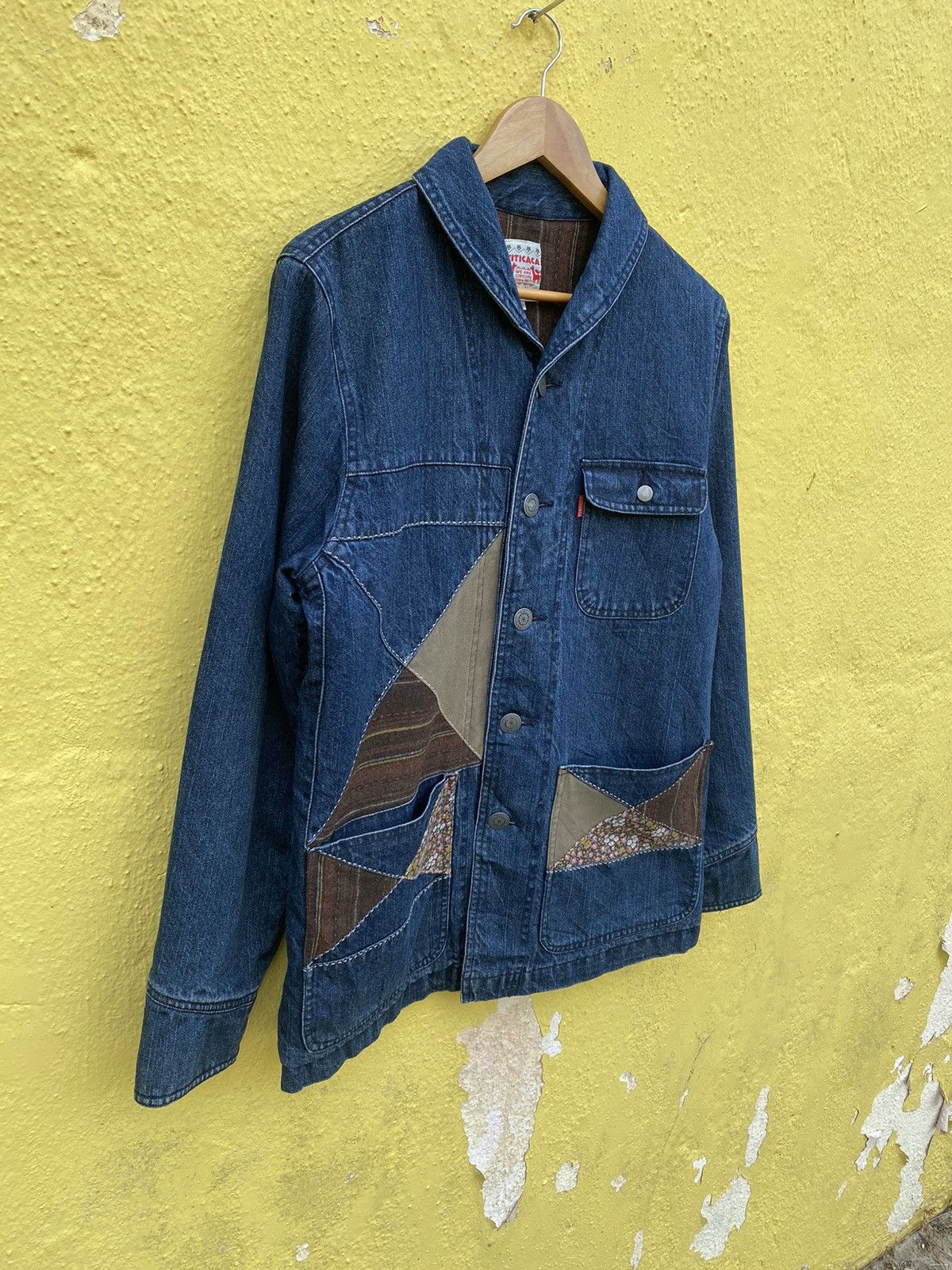 Japanese Brand Vintage titicaca patchwork sashiko boro design jacket Size US L / EU 52-54 / 3 - 9 Thumbnail