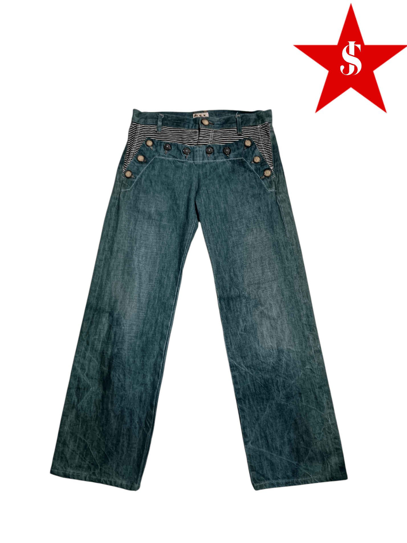 Deep Blue Clown Hickory Pants Denim