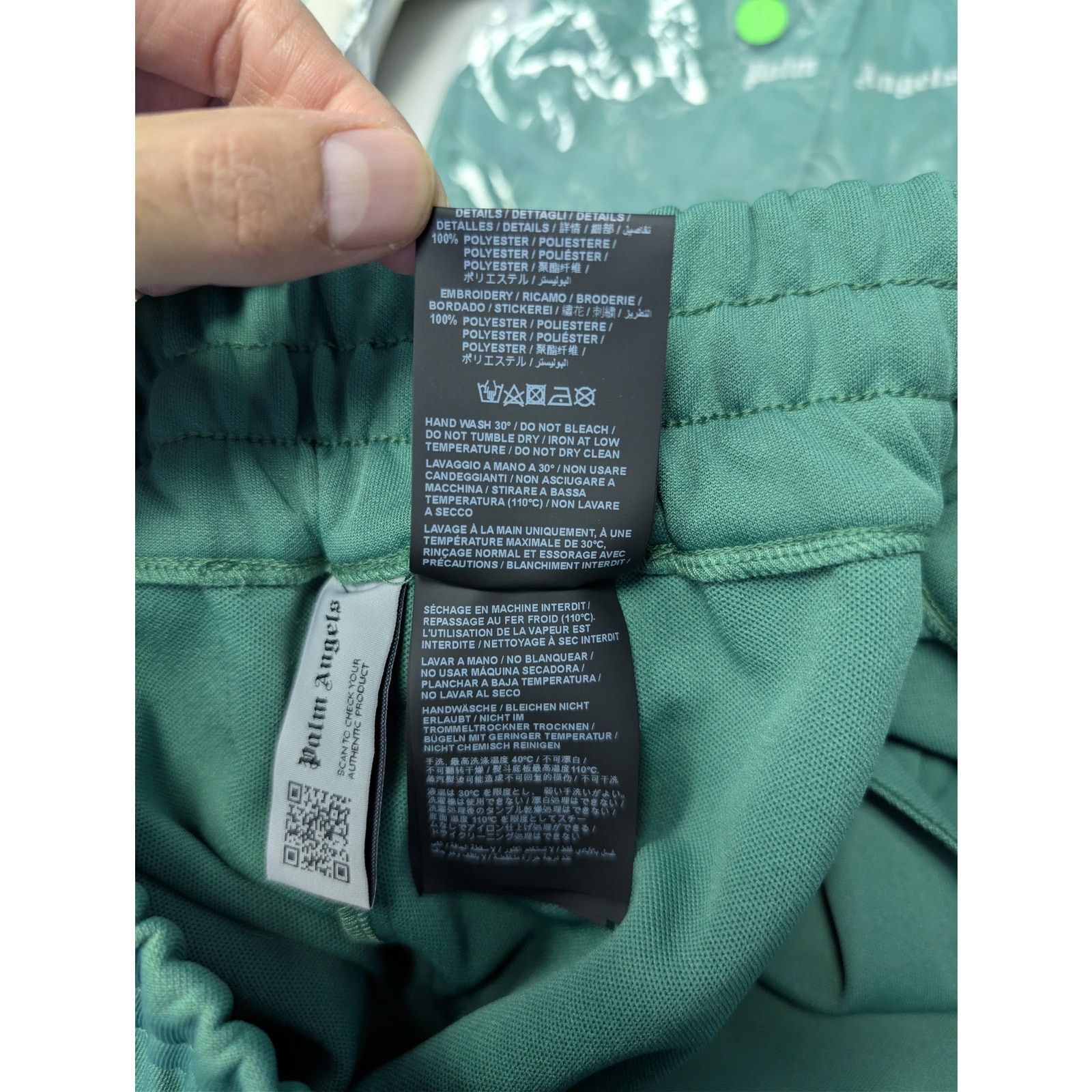 Palm Angels o1rshd1 Q:2 / Classic Logo Track Pants in Forest Green Size US 30 / EU 46 - 18 Thumbnail