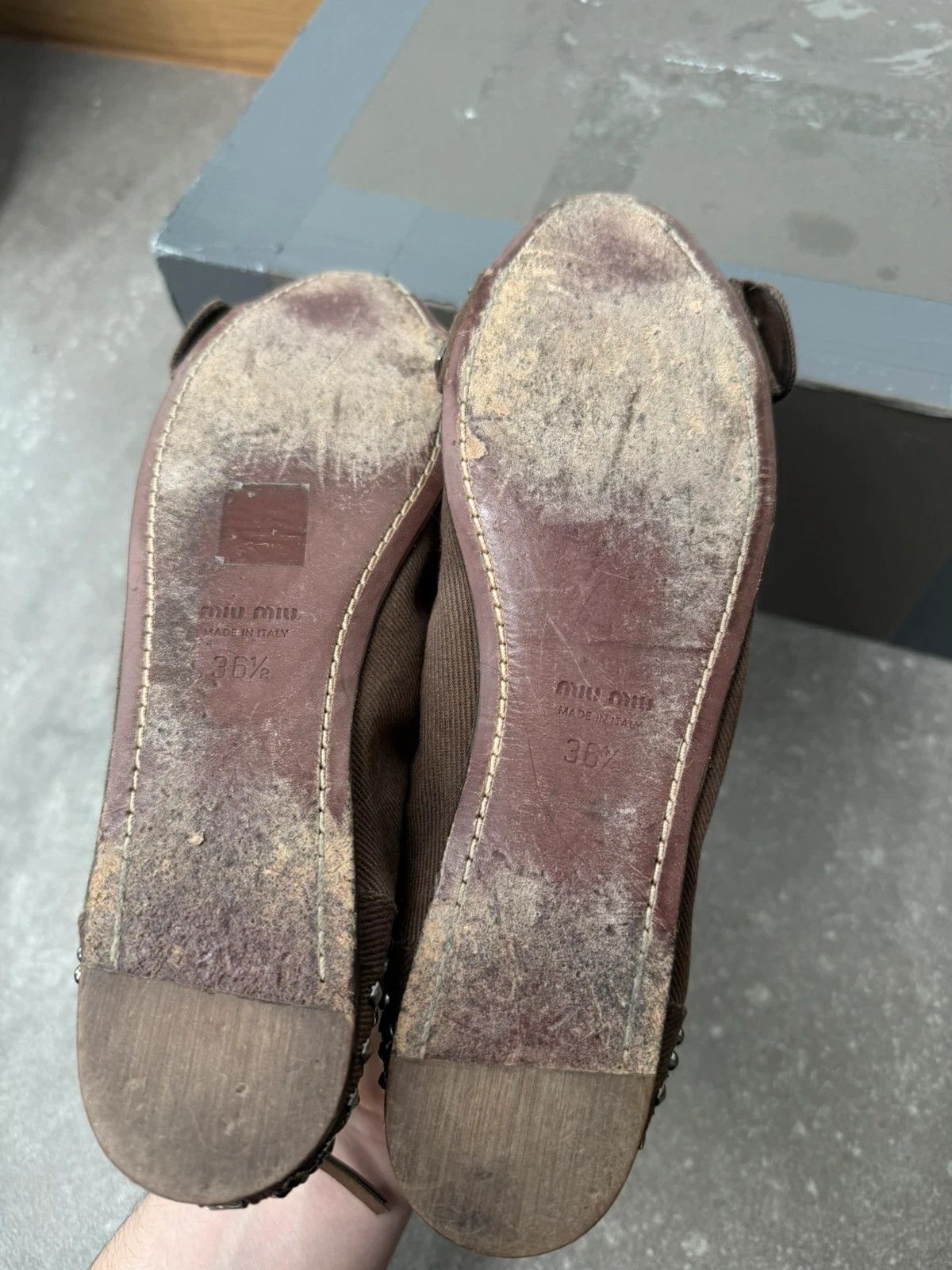 Miu Miu Miu Miu ballerinas ballet 2000s y2k vintage archive Size US 6.5 / IT 36.5 - 10 Thumbnail
