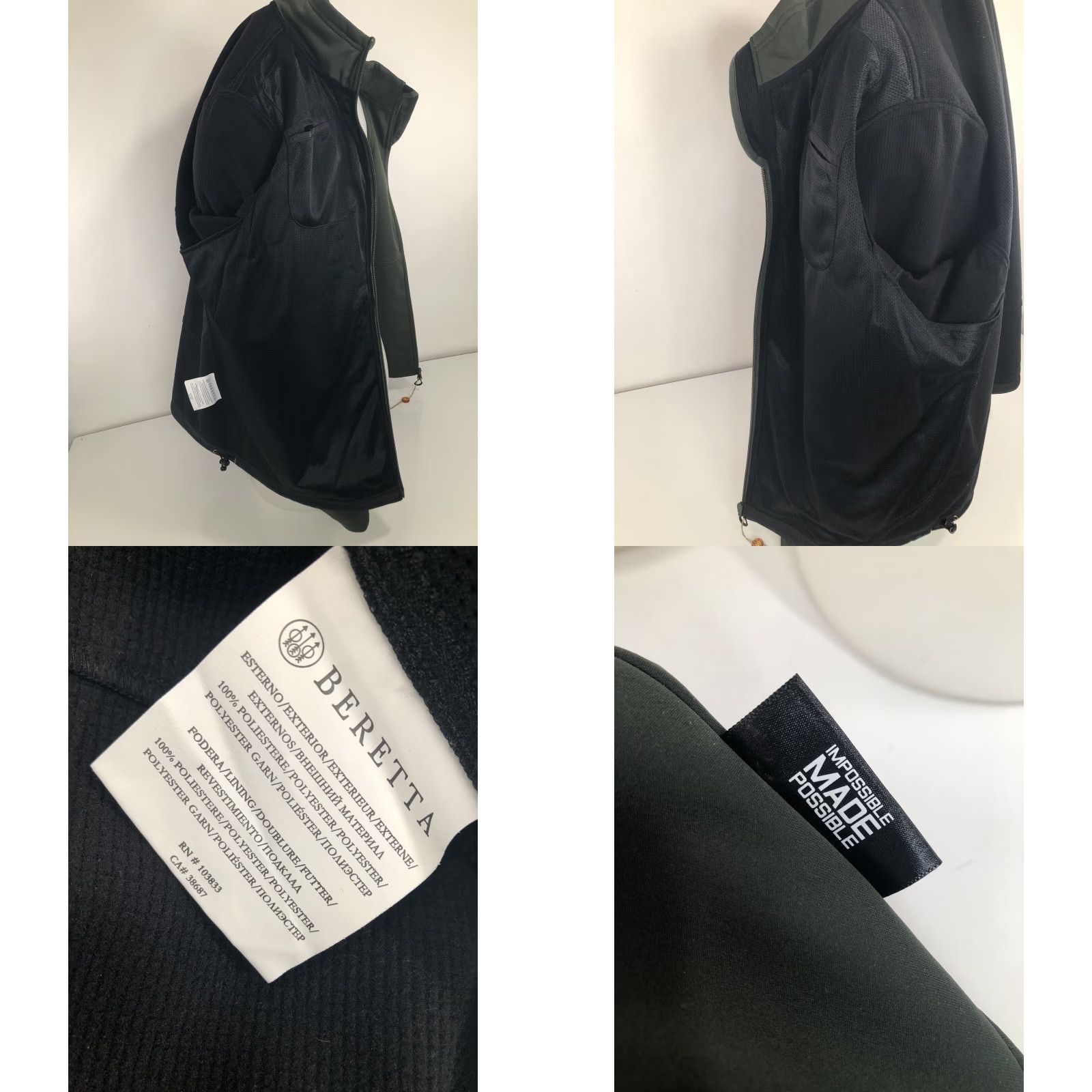 Vintage BERETTA Italy - NEW w TAG CORD - POLARTEC Soft Shell Mens 2XL Jacket Green Size US XXL / EU 58 / 5 - 8 Thumbnail