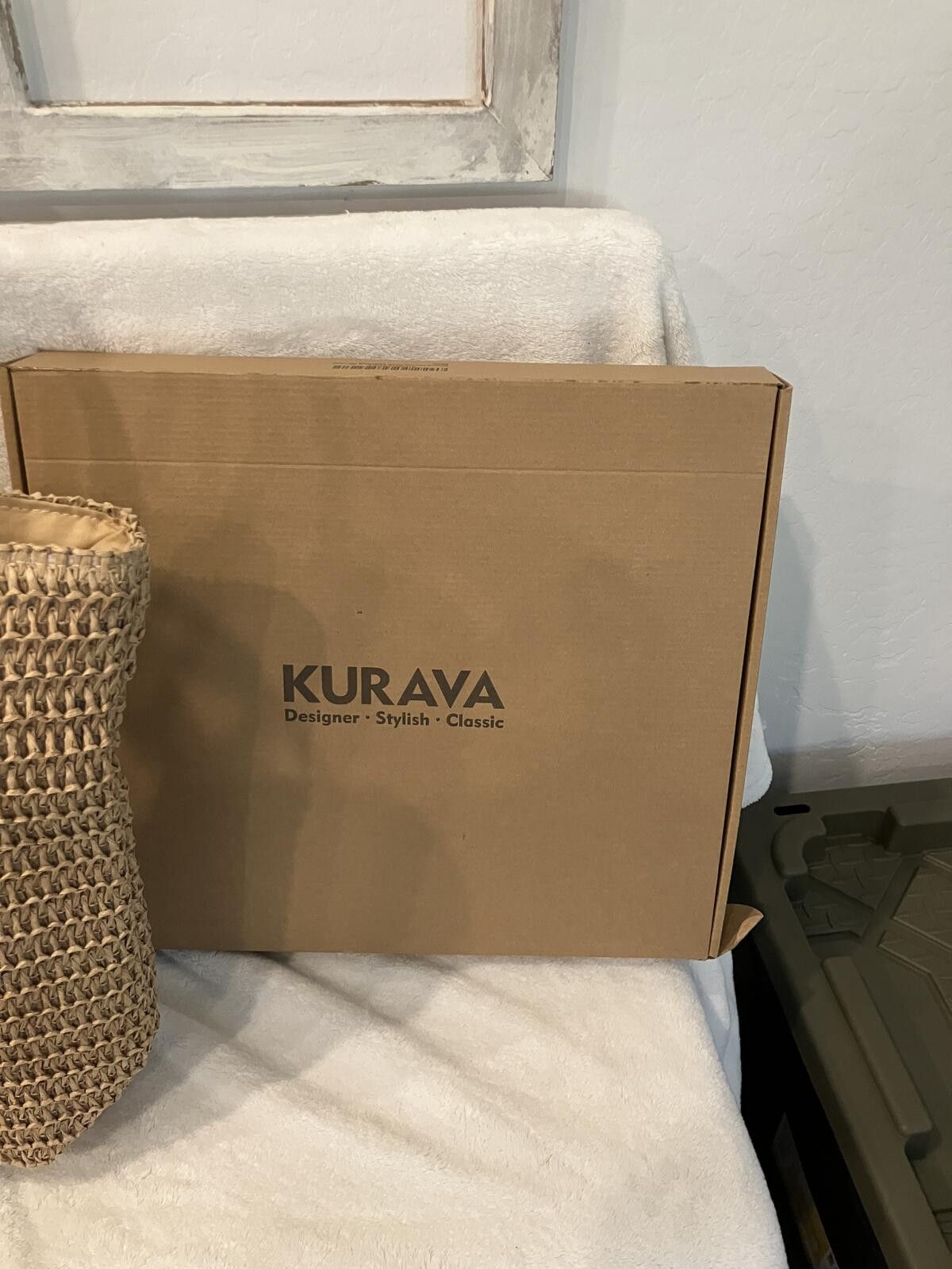 The Unbranded Brand NIB Brown Woven Tote Bag with Zip Closure Size ONE SIZE - 10 Thumbnail