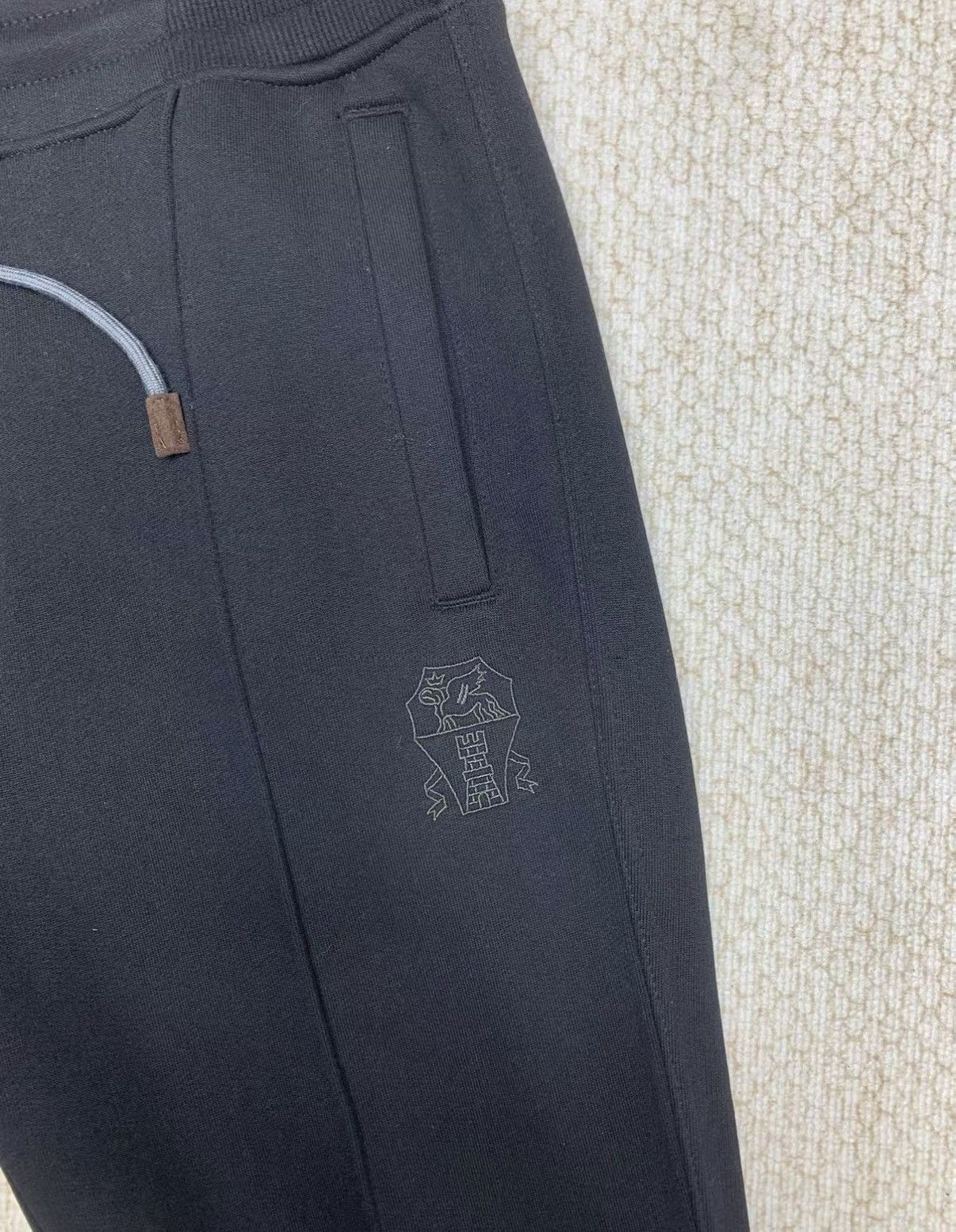 Brunello Cucinelli BRUNELLO CUCINELLI Black Cotton Track Pants Size US 36 / EU 52 - 5 Thumbnail
