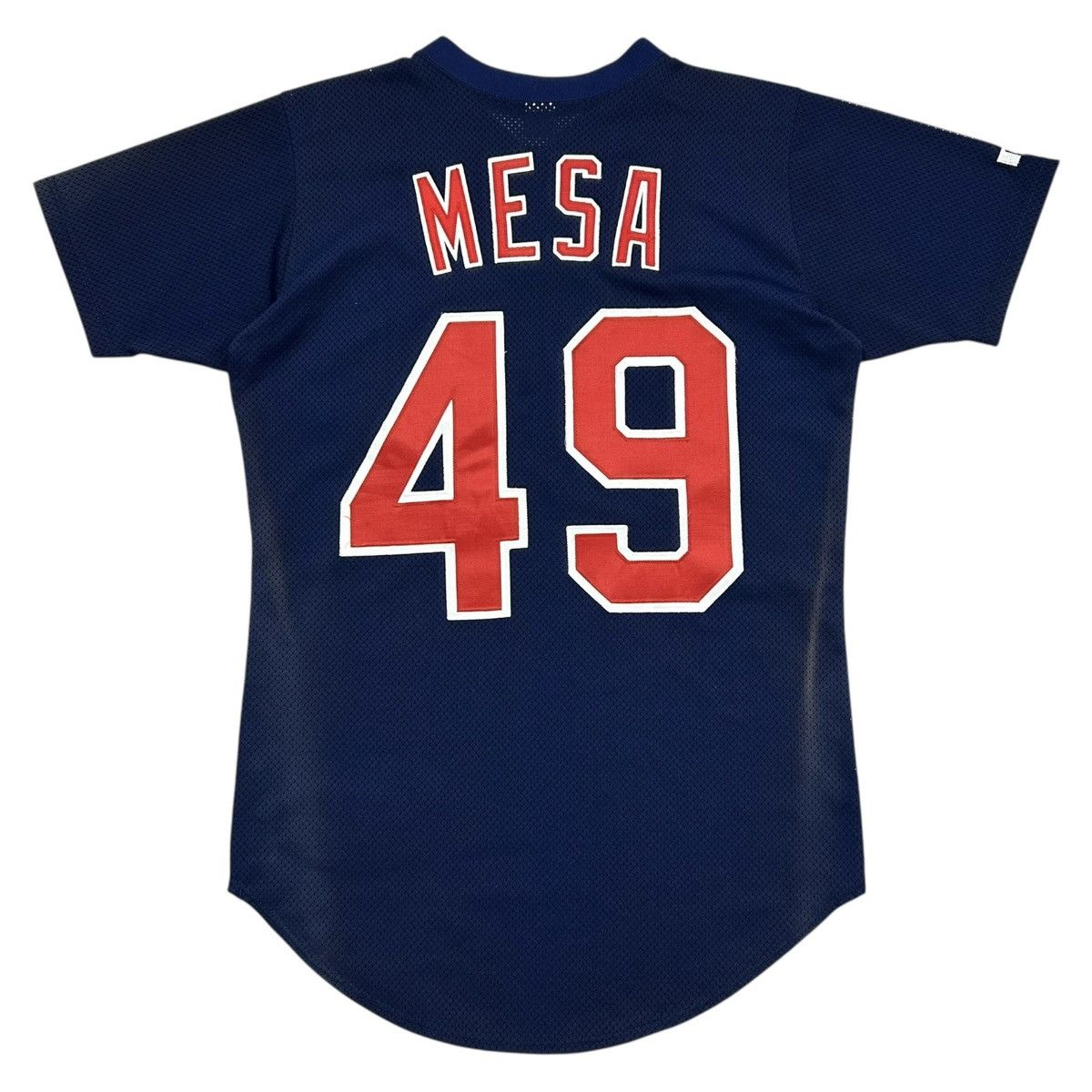 MLB × Russell Athletic × Vintage VTG 90s CLEVELAND INDIANS JOSE MESA RUSSELL PRACTICE JERSEY Size US M / EU 48-50 / 2 - 1 Thumbnail