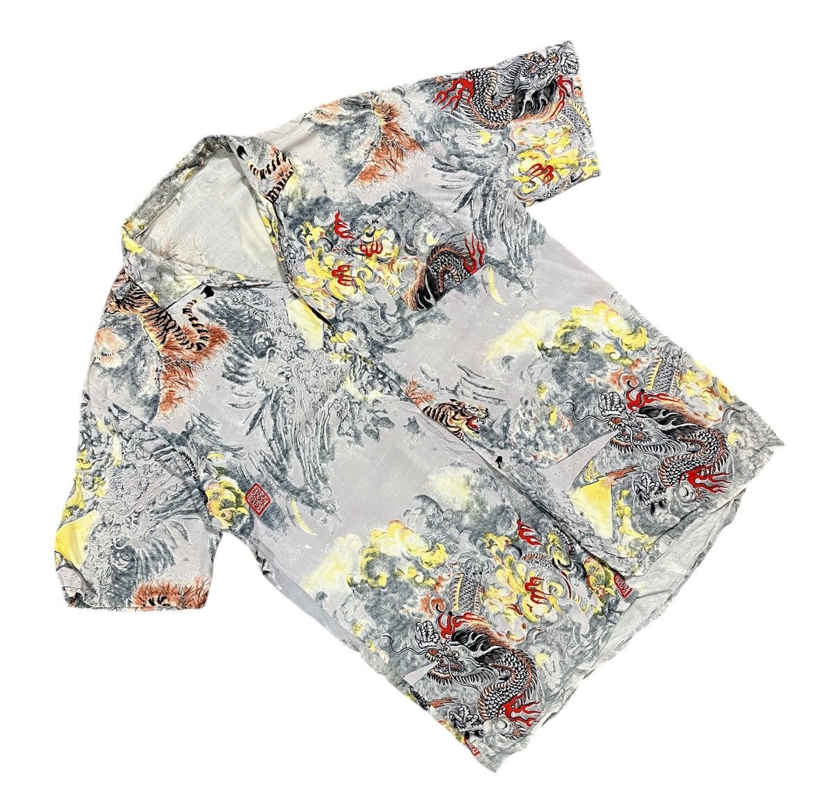 Japanese Brand Aloha hawaiian shirt fighting dragon &tiger shirt Size US M / EU 48-50 / 2 - 3 Thumbnail