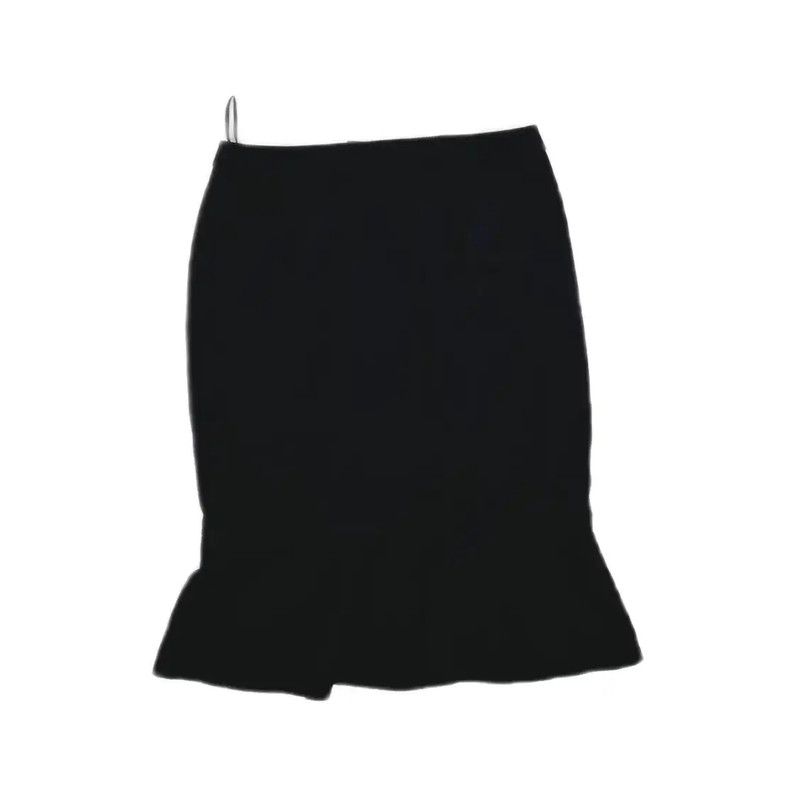 Yves Saint Laurent YSL Black Cotton Blend Women's Skirt 0089 Size 30" / US 8 / IT 44 - 1 Thumbnail