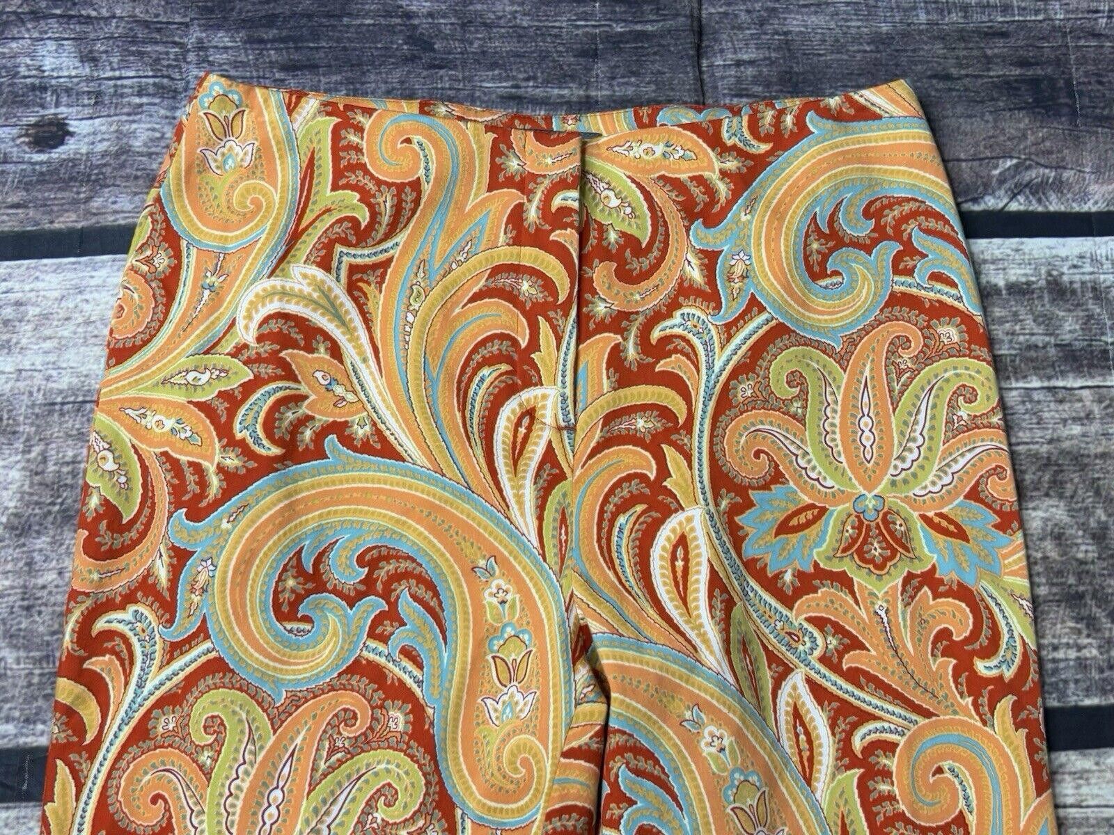 Saks Fifth Avenue VTG Saks Fifth Avenue Pants Women's Size 2 Cotton Paisley Size 26" / US 2 / IT 38 - 5 Thumbnail