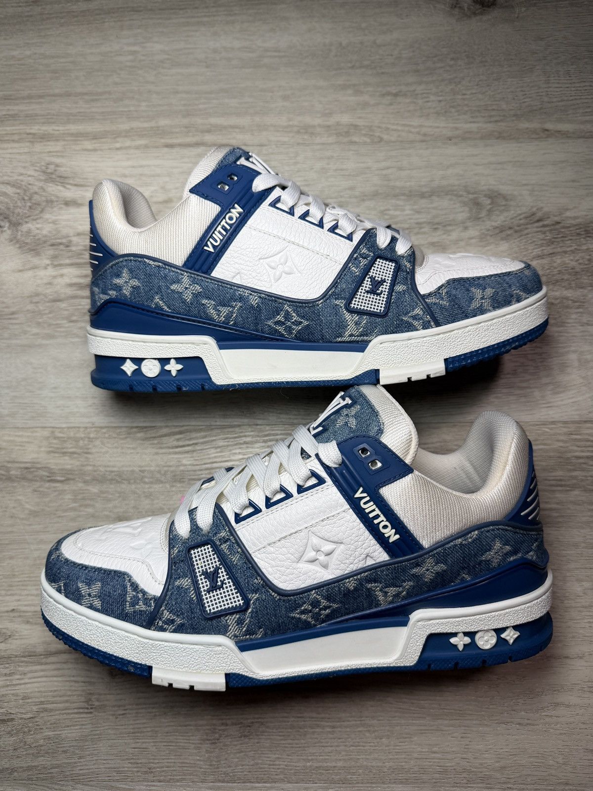 Louis Vuitton Louis Vuitton Trainer Blue Denim Size US 6.5 / EU 39-40 - 1 Thumbnail