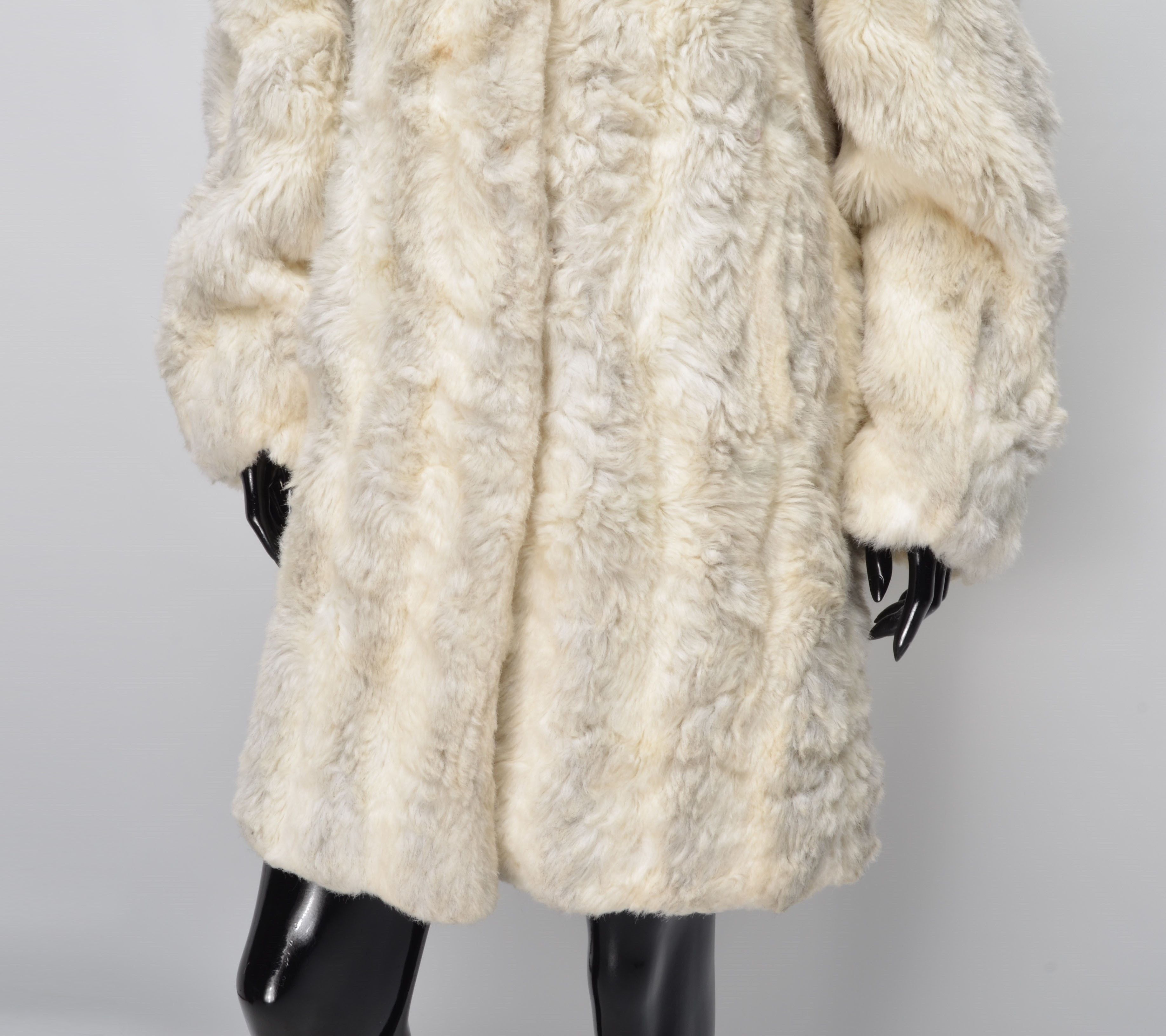 Designer × Vintage Vintage Jordache 90's Glam Mob Wife Milky Faux Fur Coat Size M / US 6-8 / IT 42-44 - 3 Thumbnail