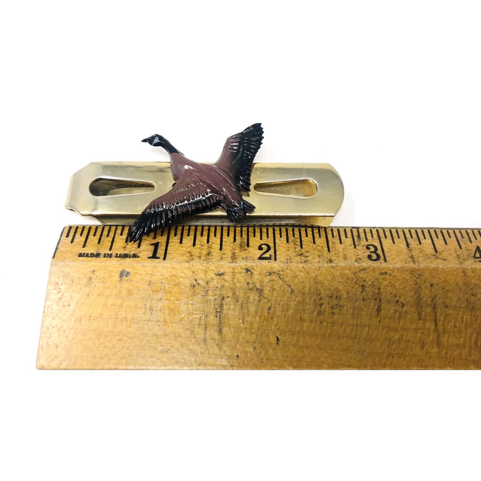 Vintage VINTAGE Gold Tone Flying Duck Money Clip Men Gold Tone Money Clip Flying Duck Men D22 Size ONE SIZE - 5 Thumbnail