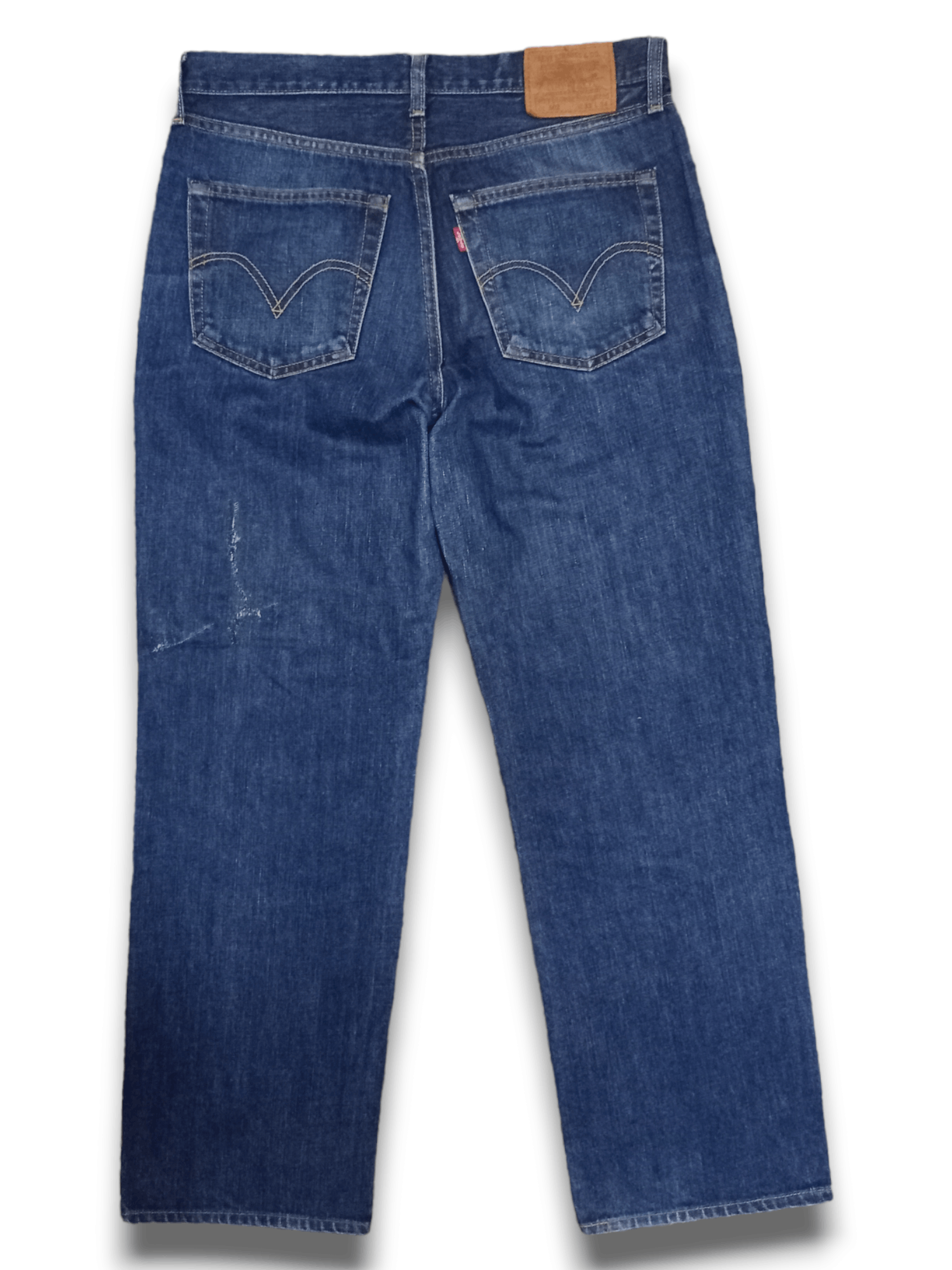 Levi's × Levi's Vintage Clothing Vintage Levis 502 Blue Wash Distressed Baggy Jeans Size US 31 - 2 Thumbnail