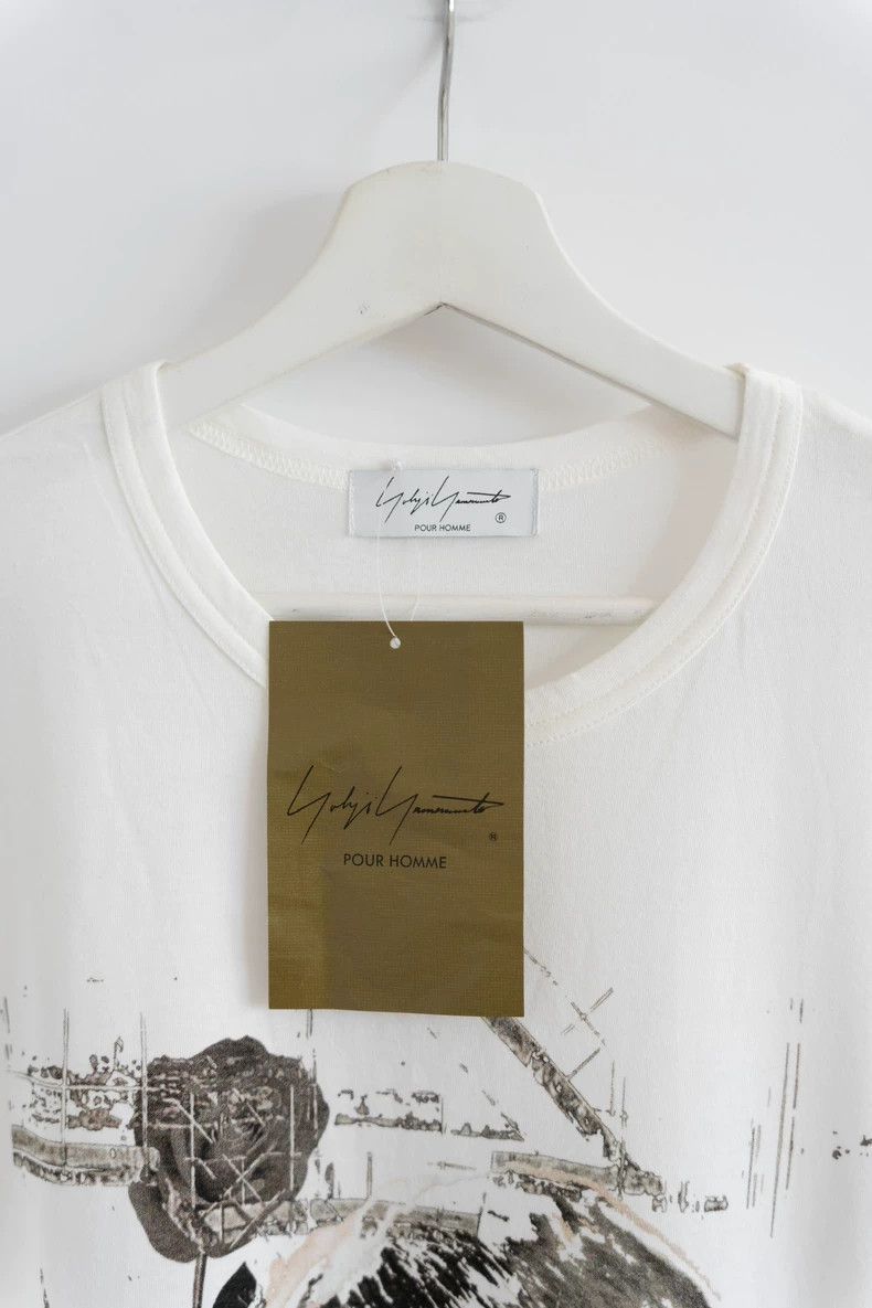 Yohji Yamamoto Yohji Yamamoto Yohji Yamamoto Long Sleeve T-Shirt with Pri Size US L / EU 52-54 / 3 - 4 Thumbnail