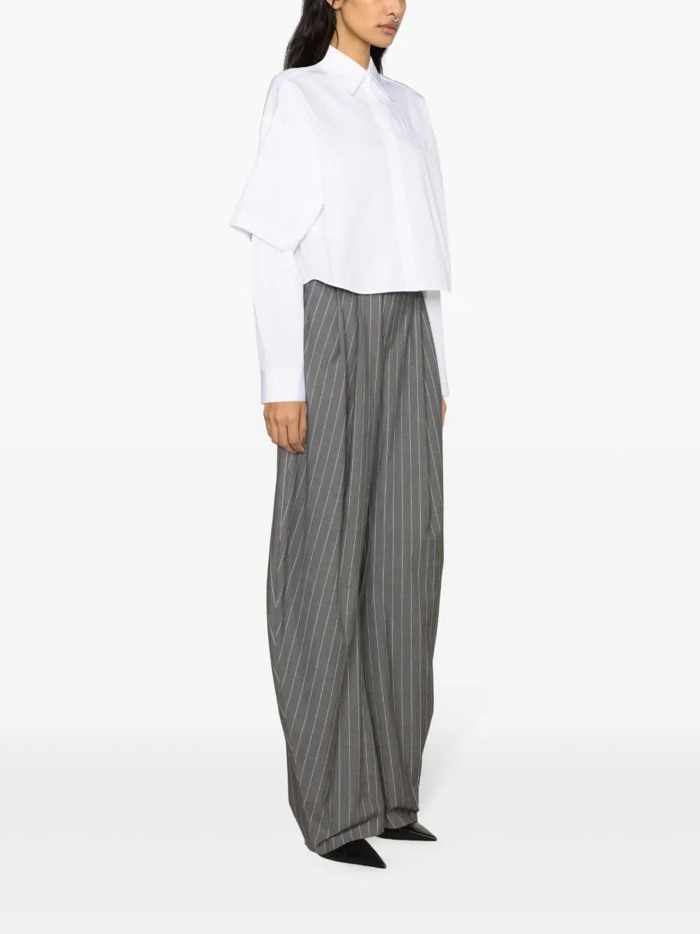 Off-White o1y1225 Solid Color Shirt in White Size XS / US 0-2 / IT 36-38 - 2 Thumbnail