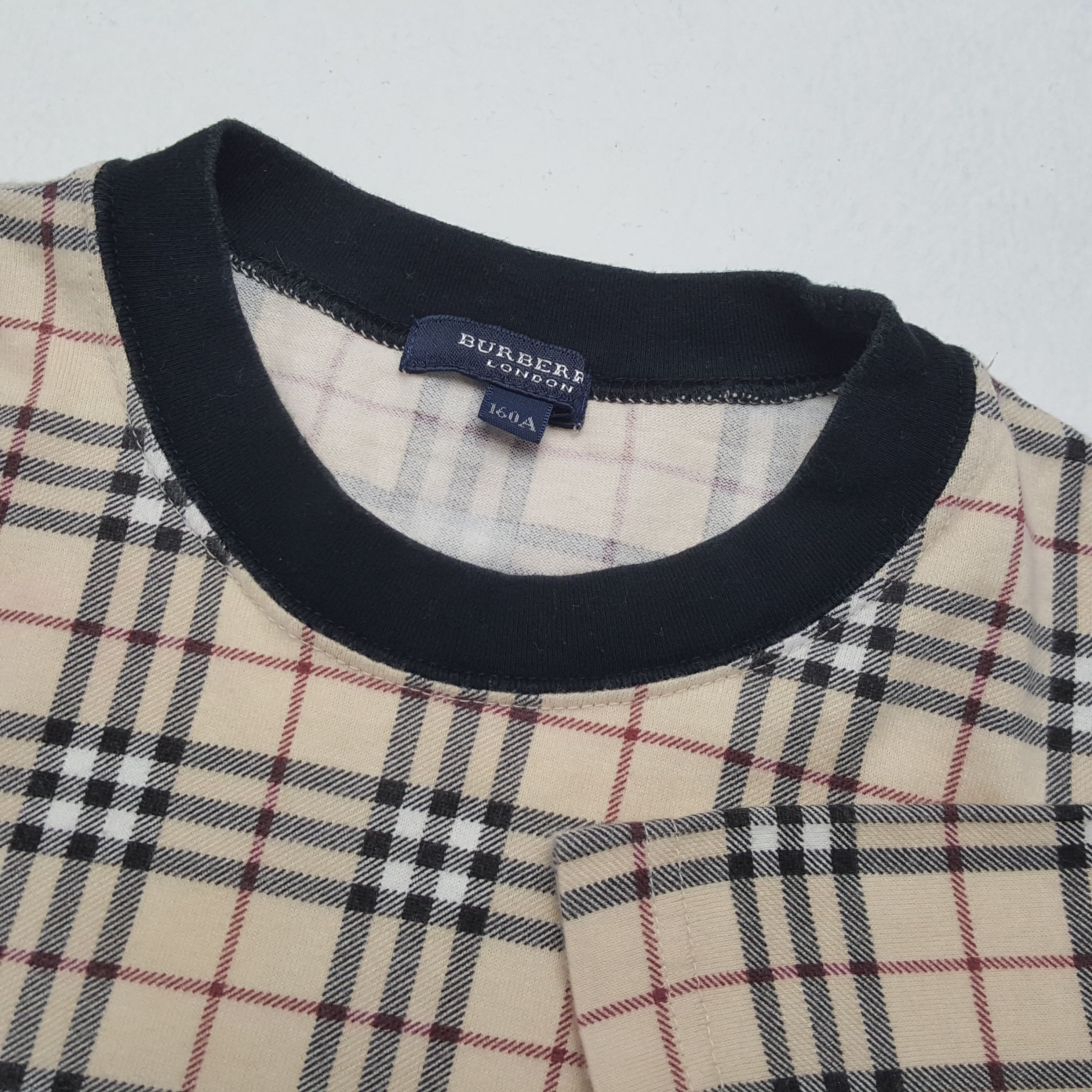 Burberry × Vintage BURBERRY LONDON Nova Check Fashion Style Custom Tshirt Size US S / EU 44-46 / 1 - 6 Thumbnail