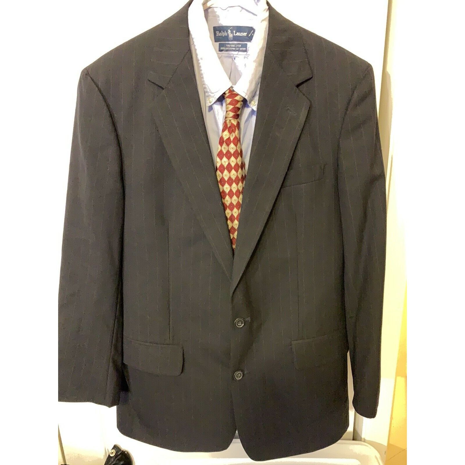 Brooks Brothers BROOKS BROTHERS GRAY STRIPED 2 BUTTON BLAZER JACKET MENS SIZ Size 40L - 1 Thumbnail
