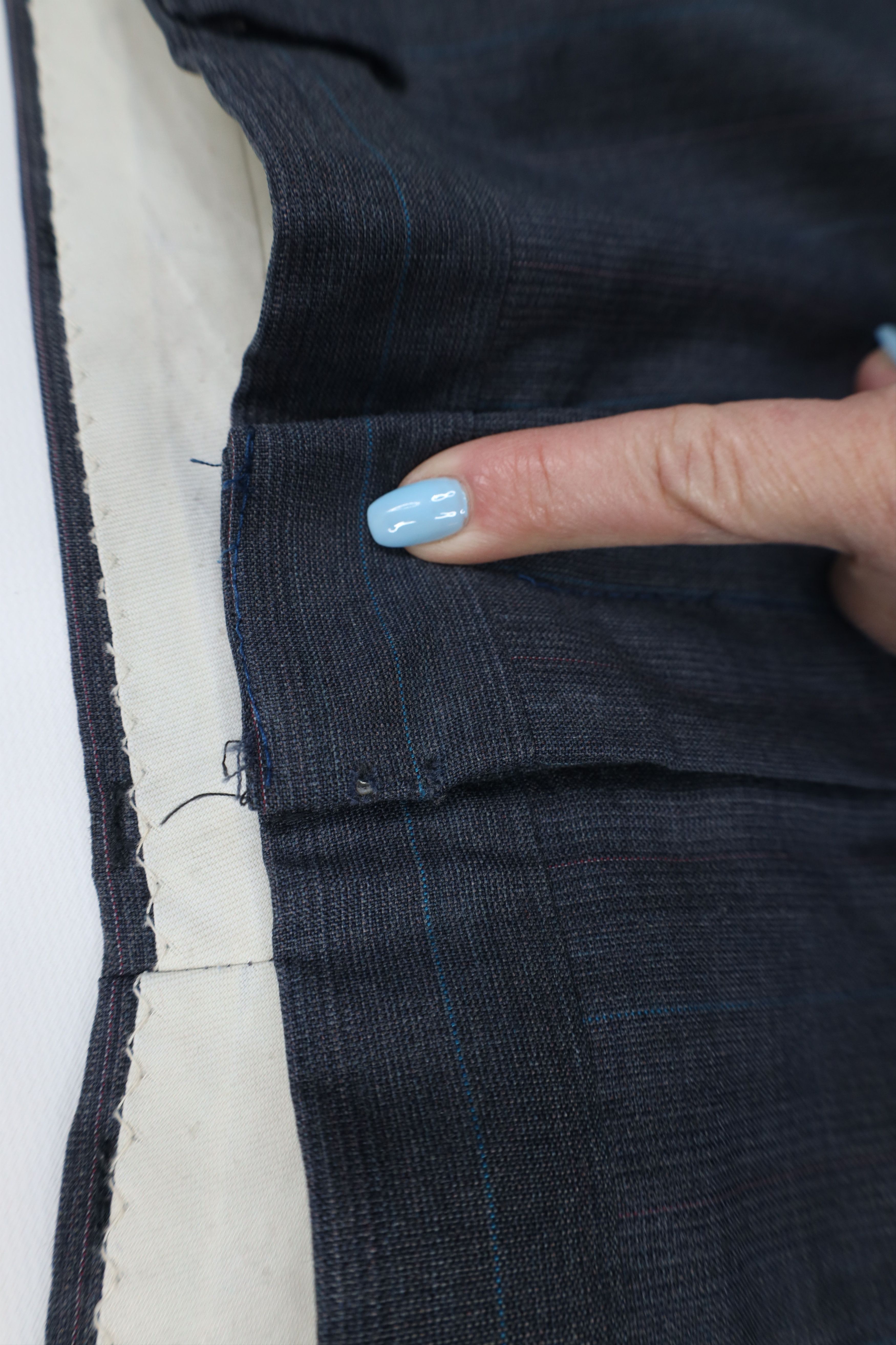 Vintage Vintage 70s Streetwear Blend Knit Wide Leg Chino Pants Plaid Size US 38 / EU 54 - 8 Thumbnail