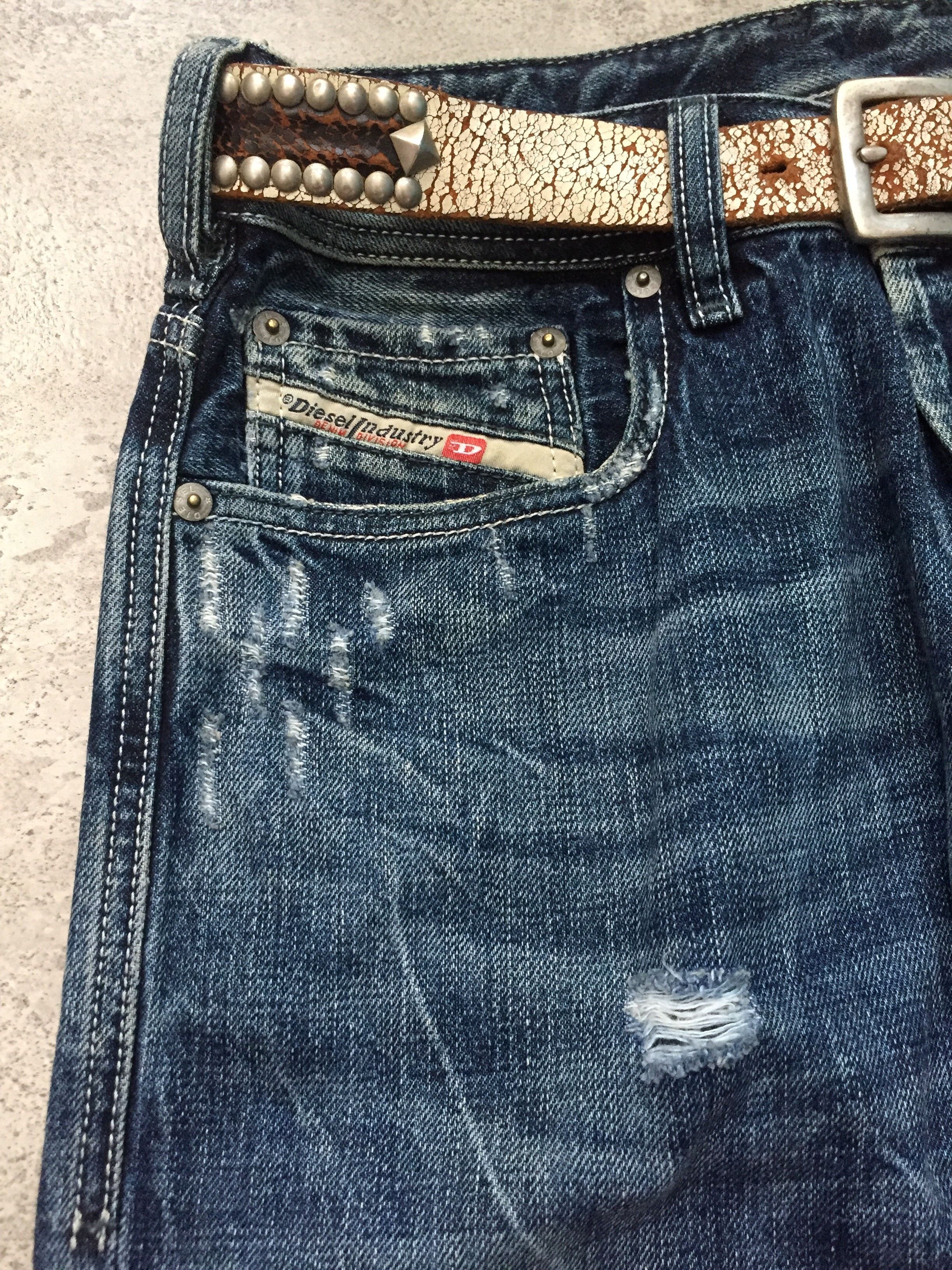 Diesel Diesel Italy Flare Wishkered Fade Wash Denim Pants Size US 32 / EU 48 - 3 Thumbnail
