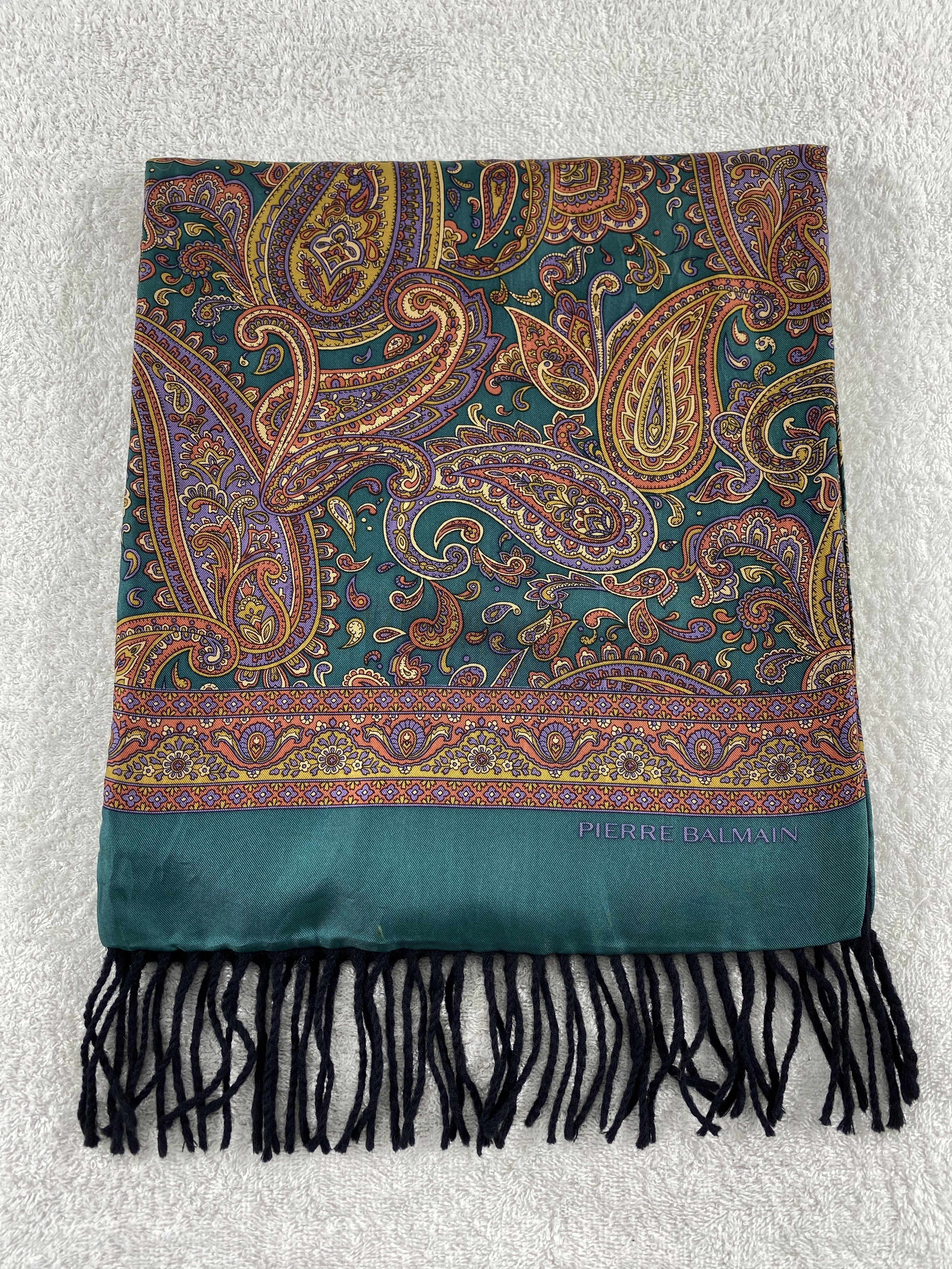 Vintage Pierre Balmain Scarf / Muffler / Neckwear - WW1792 Size ONE SIZE - 2 Thumbnail