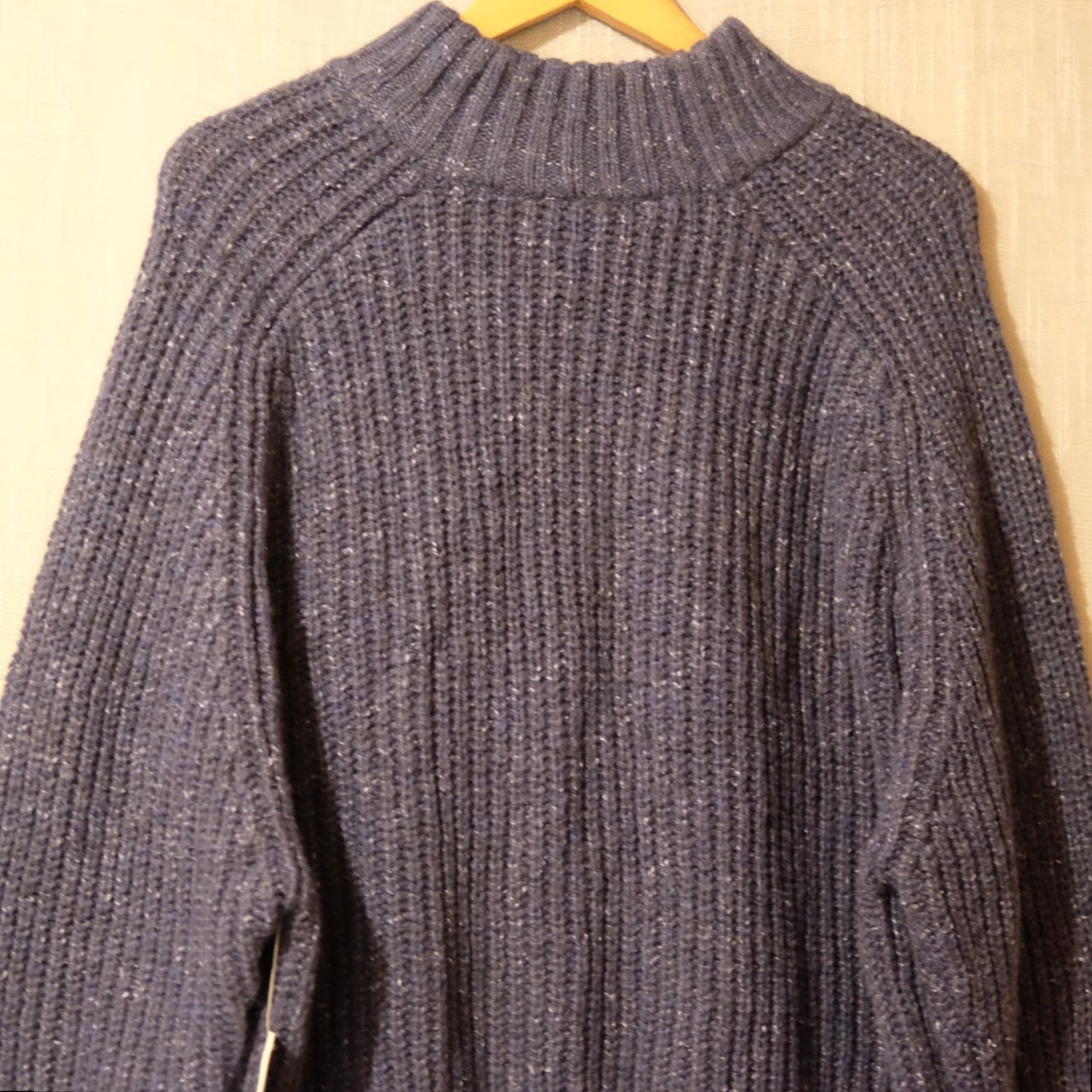 Vintage VINTAGE Time and Tru Mock Neck Sweater Navy Pullover Women's XXL (20) #A11-32 Size XXL / US 16-18 / IT 52-54 - 7 Thumbnail
