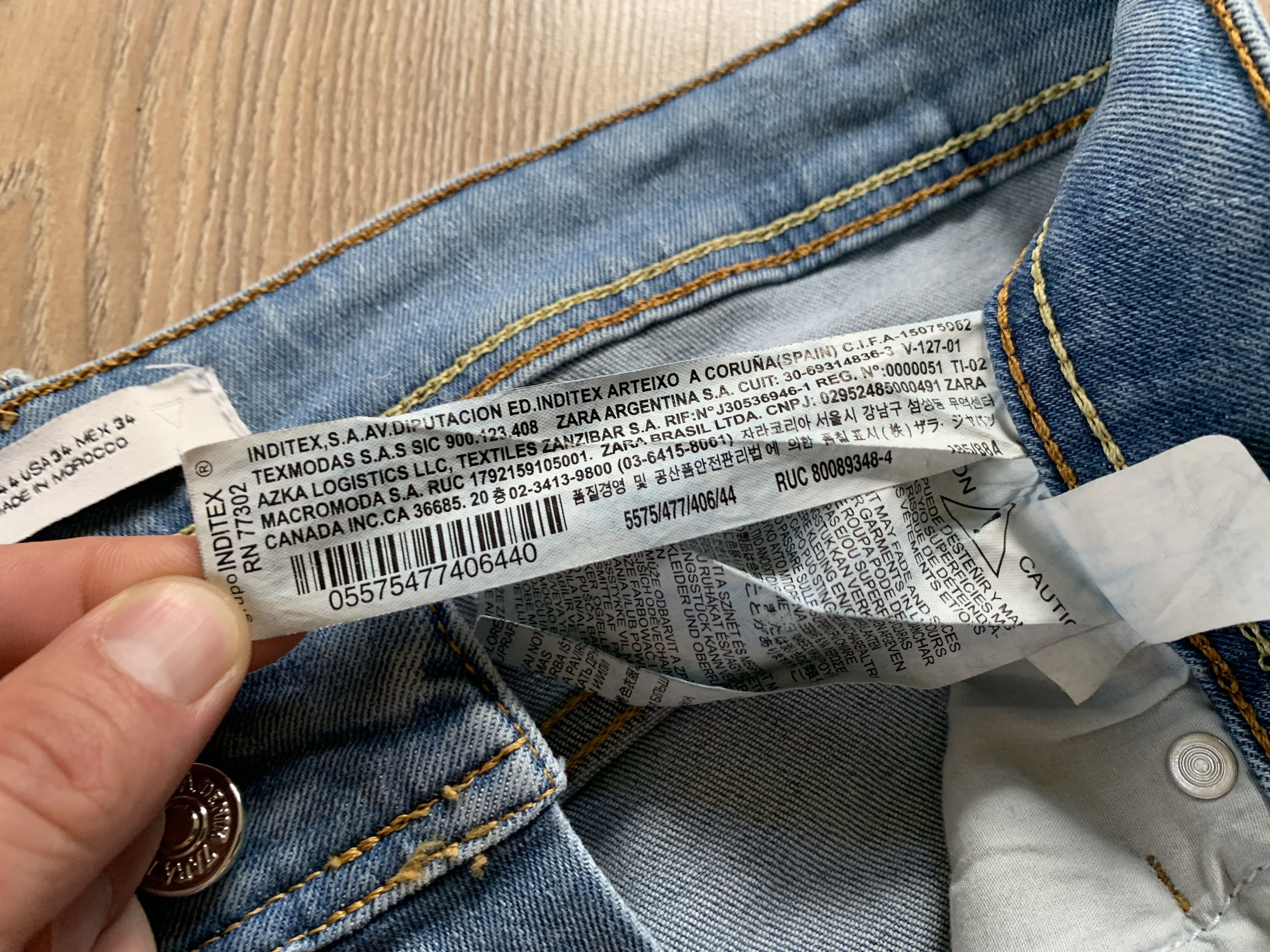 Zara Zara Man Light Blue Stretch Jeans Size US 34 / EU 50 - 9 Thumbnail