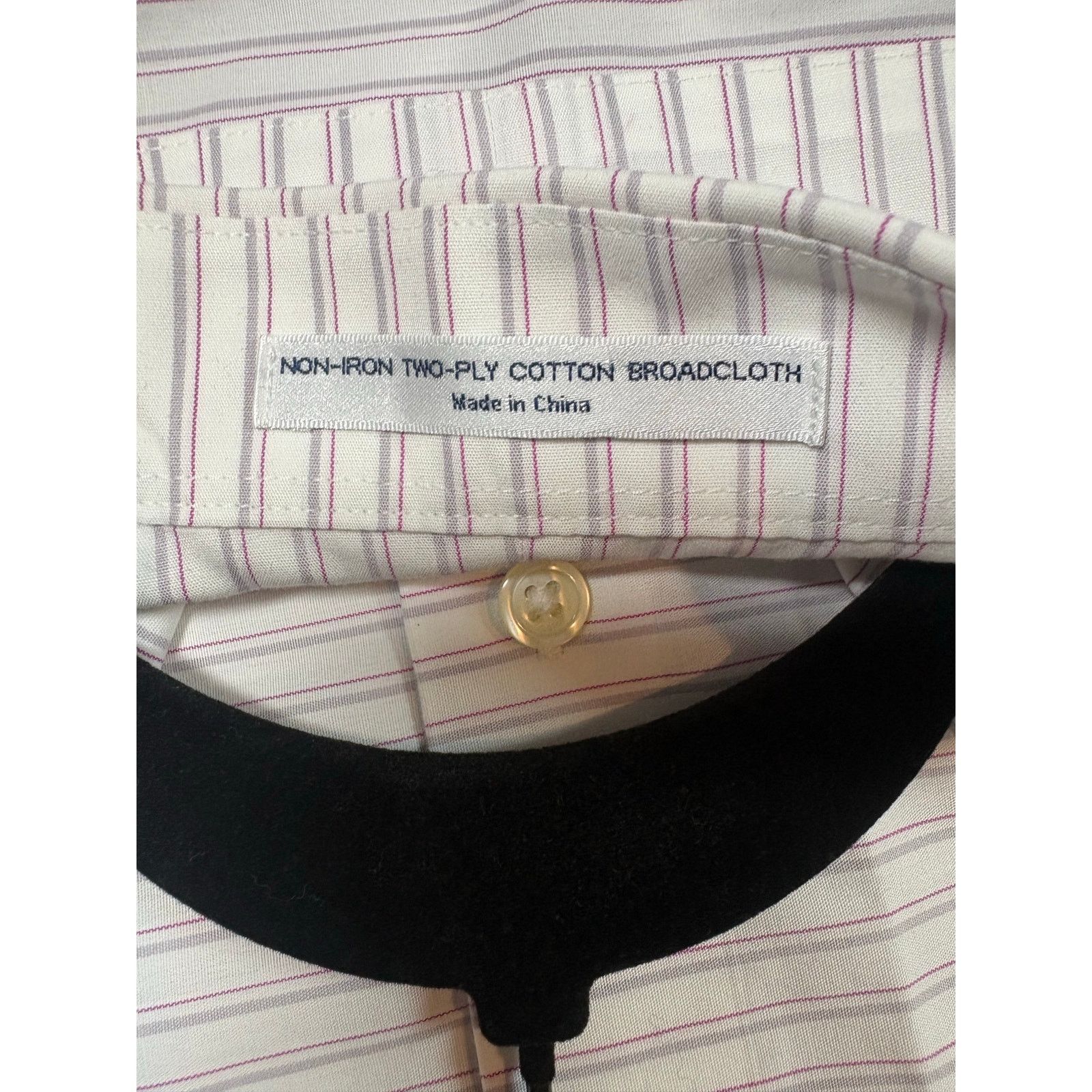 Paul Fredrick Paul Fredrick Shirt Men 15-32 Slim Fit White Pink Stripe0491 Size US S / EU 44-46 / 1 - 4 Thumbnail