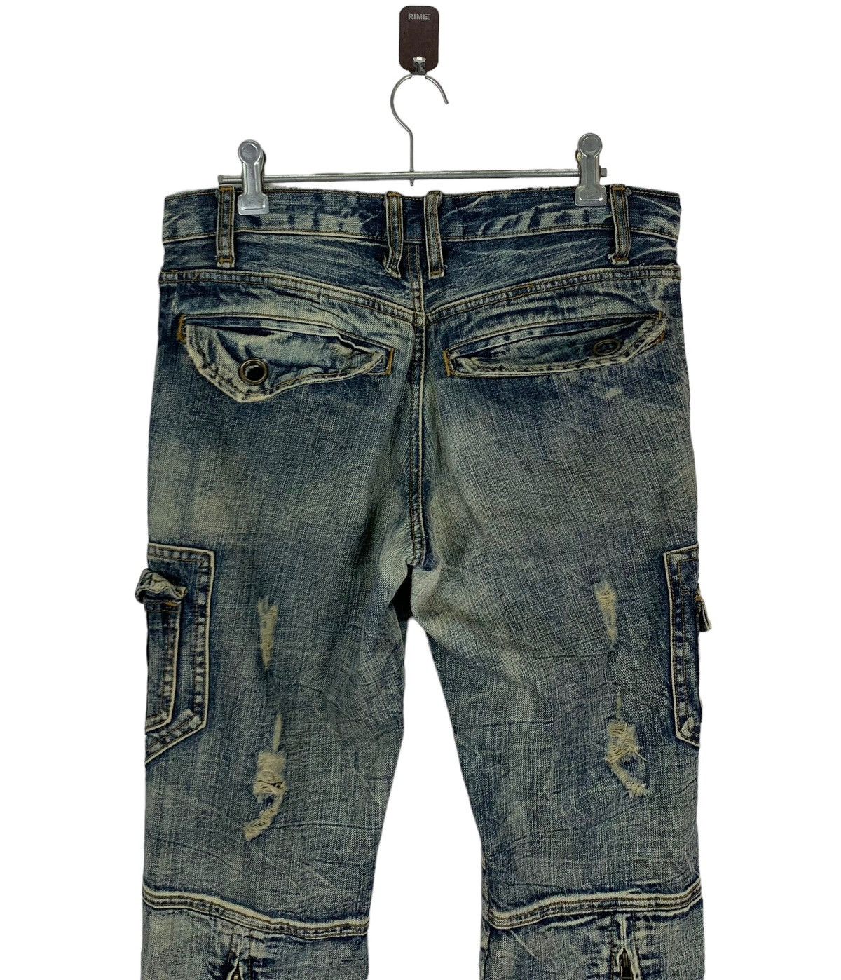 If Six Was Nine VINTAGE SEMANTIC DESIGN DISTRESSED DENIM PANT SIZE 31 Size US 31 - 7 Thumbnail