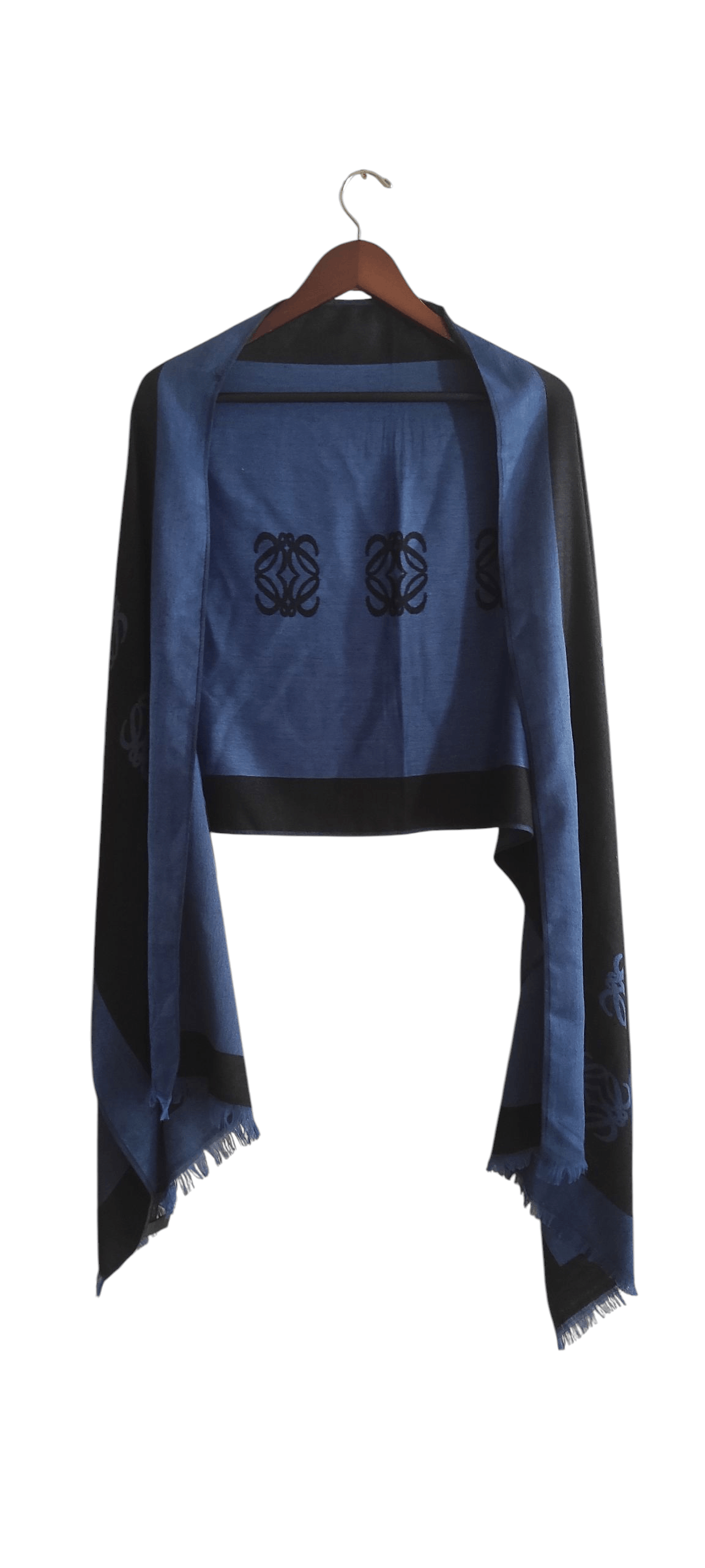 Loewe Loewe Women's Plaid Wool & Silk Blend Anagram Scarf Size ONE SIZE - 2 Thumbnail
